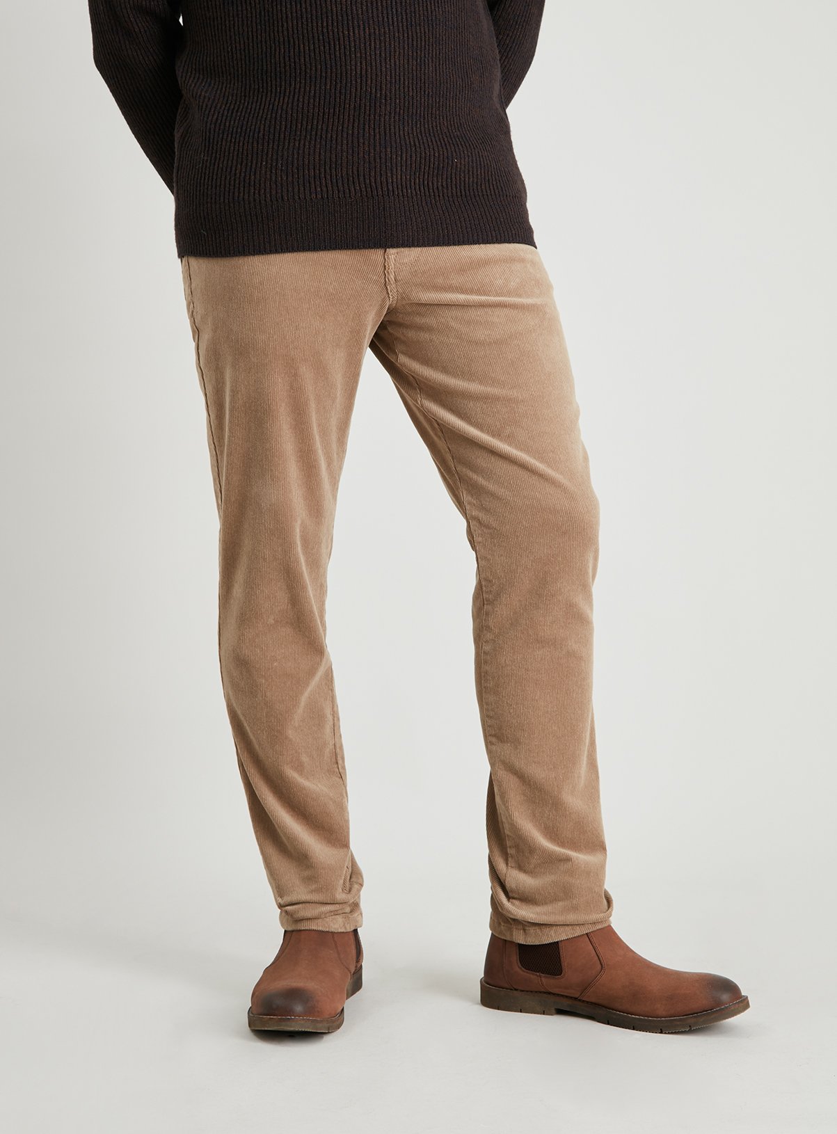 slim straight corduroy pants
