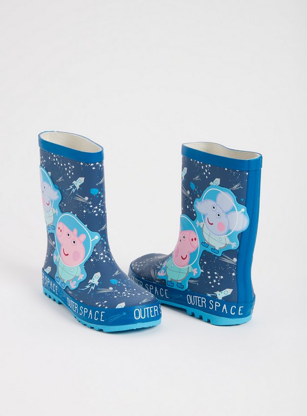 Kids Peppa Pig Blue Space Wellies 4 12 Infant Tu Clothing