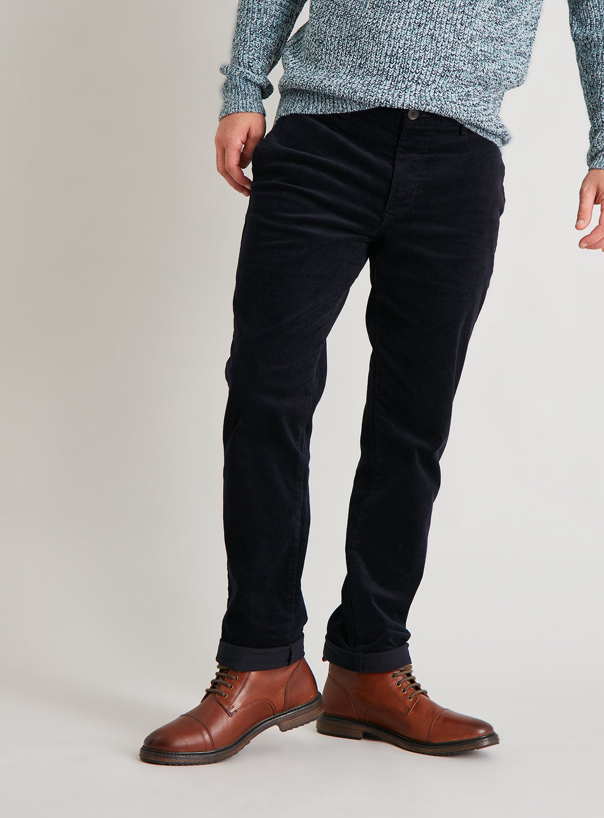 stretch slim fit corduroy trouser