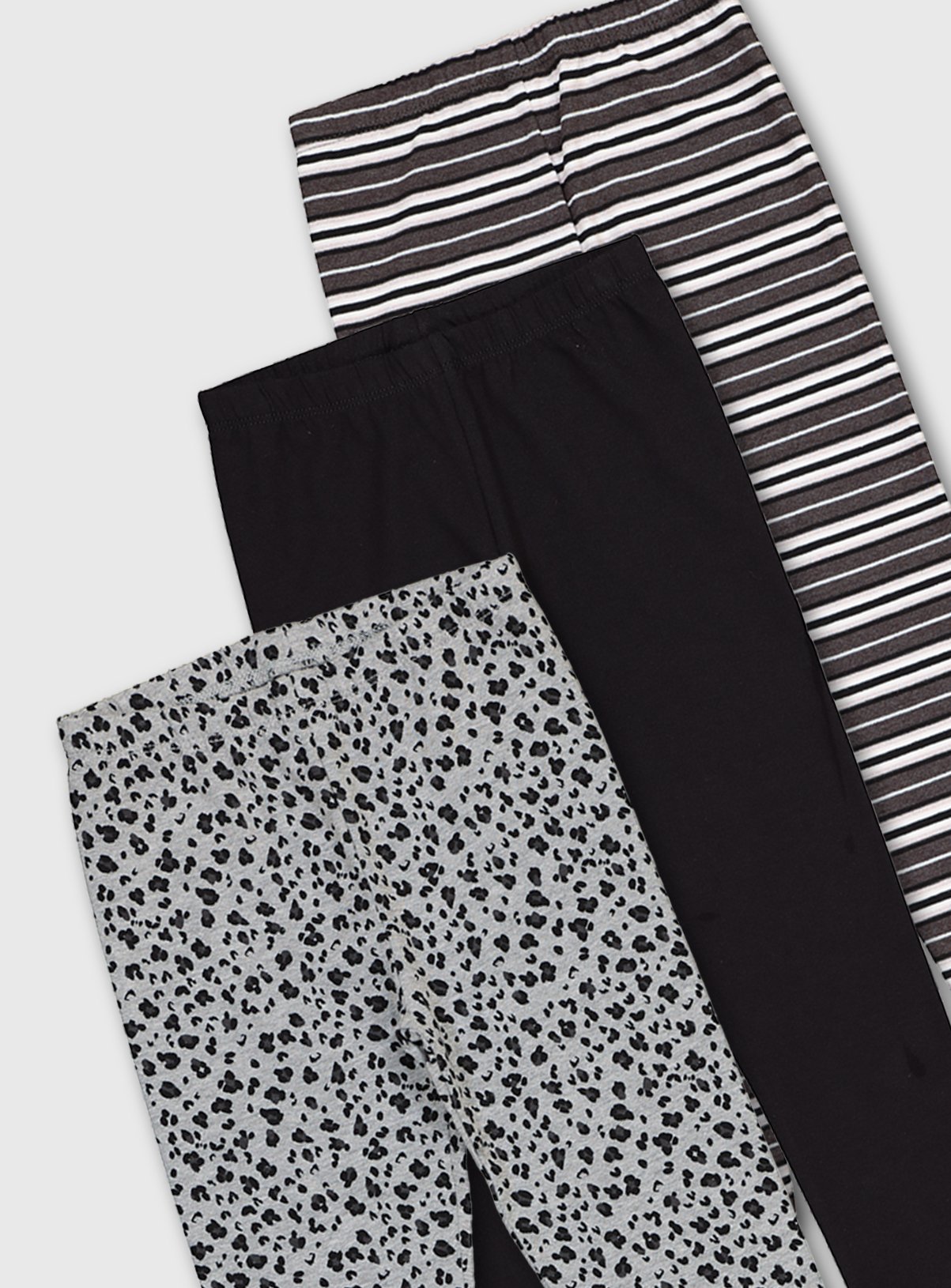 Leopard, Stripe & Black Leggings 3 Pack Review