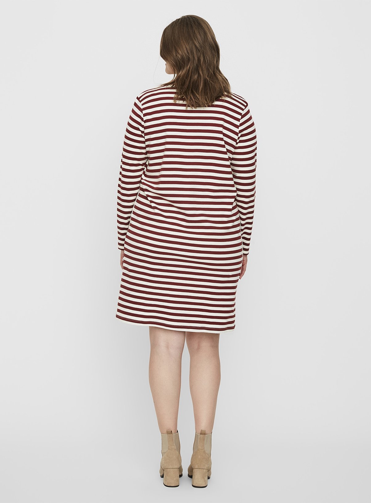 Red & White Stripe Long Sleeve Dress Review