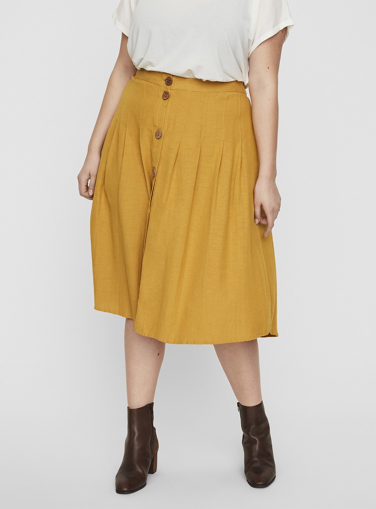 Yellow Midi Skirt Review