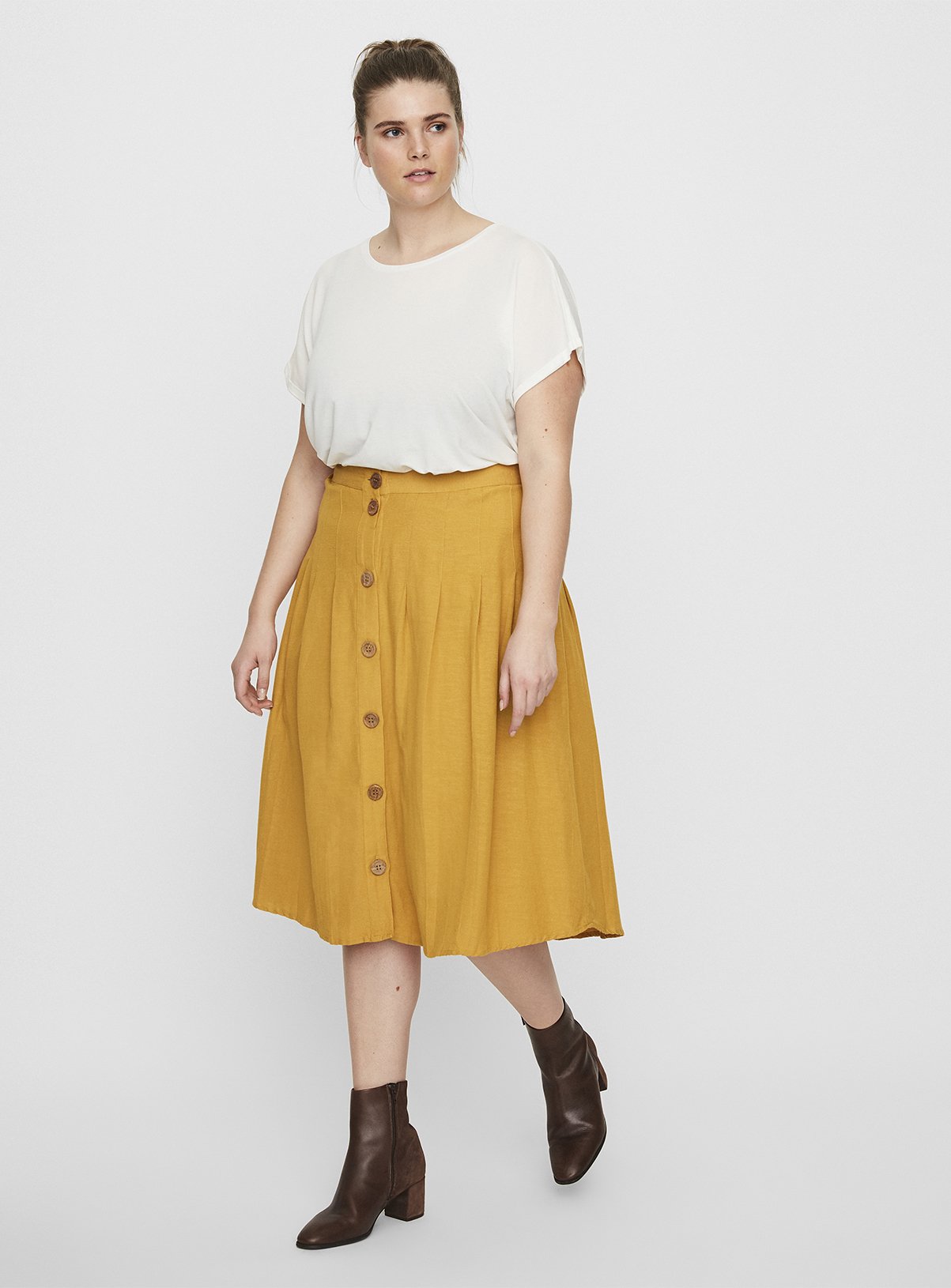 Yellow Midi Skirt Review