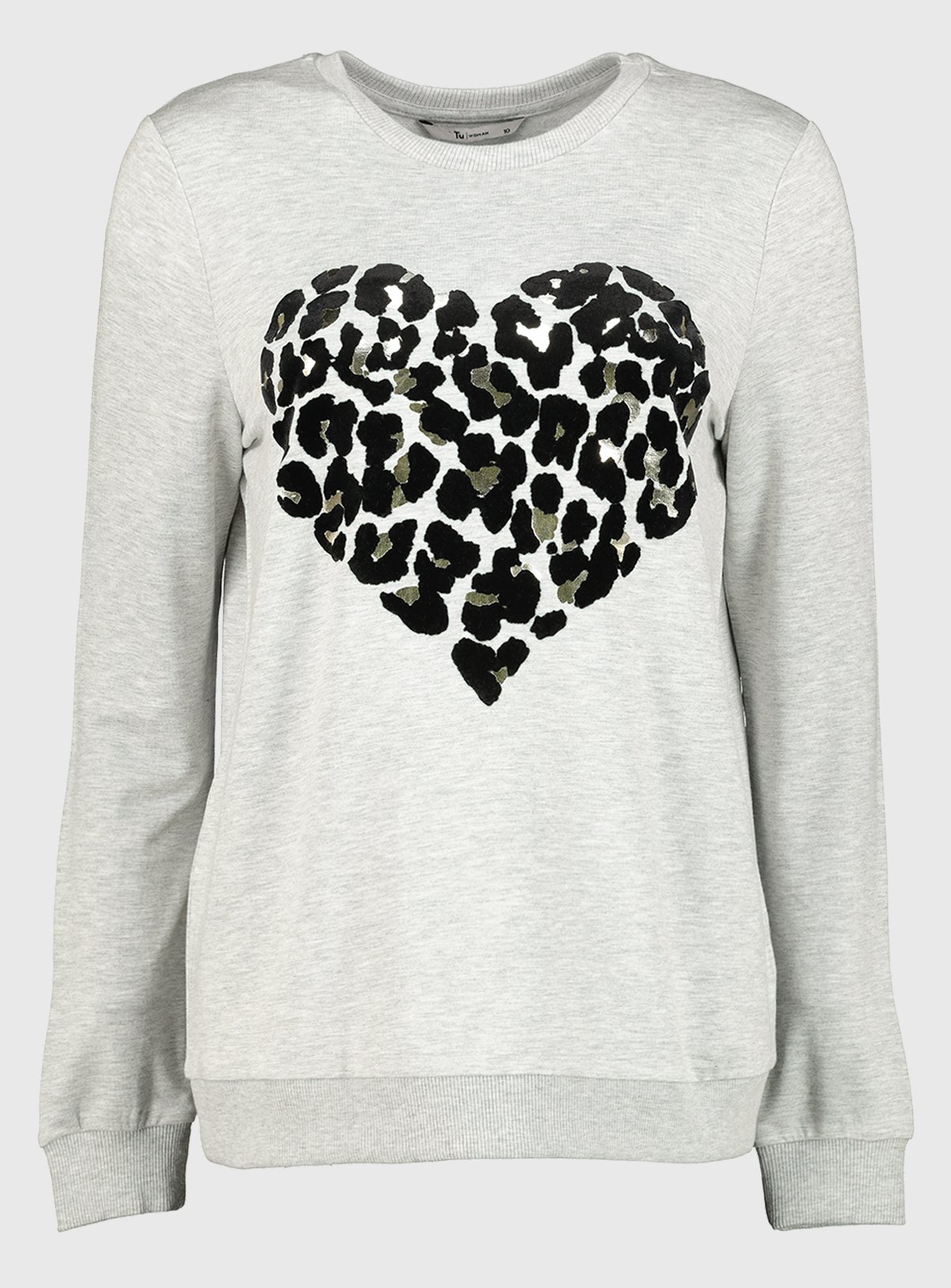 grey leopard sweatshirt