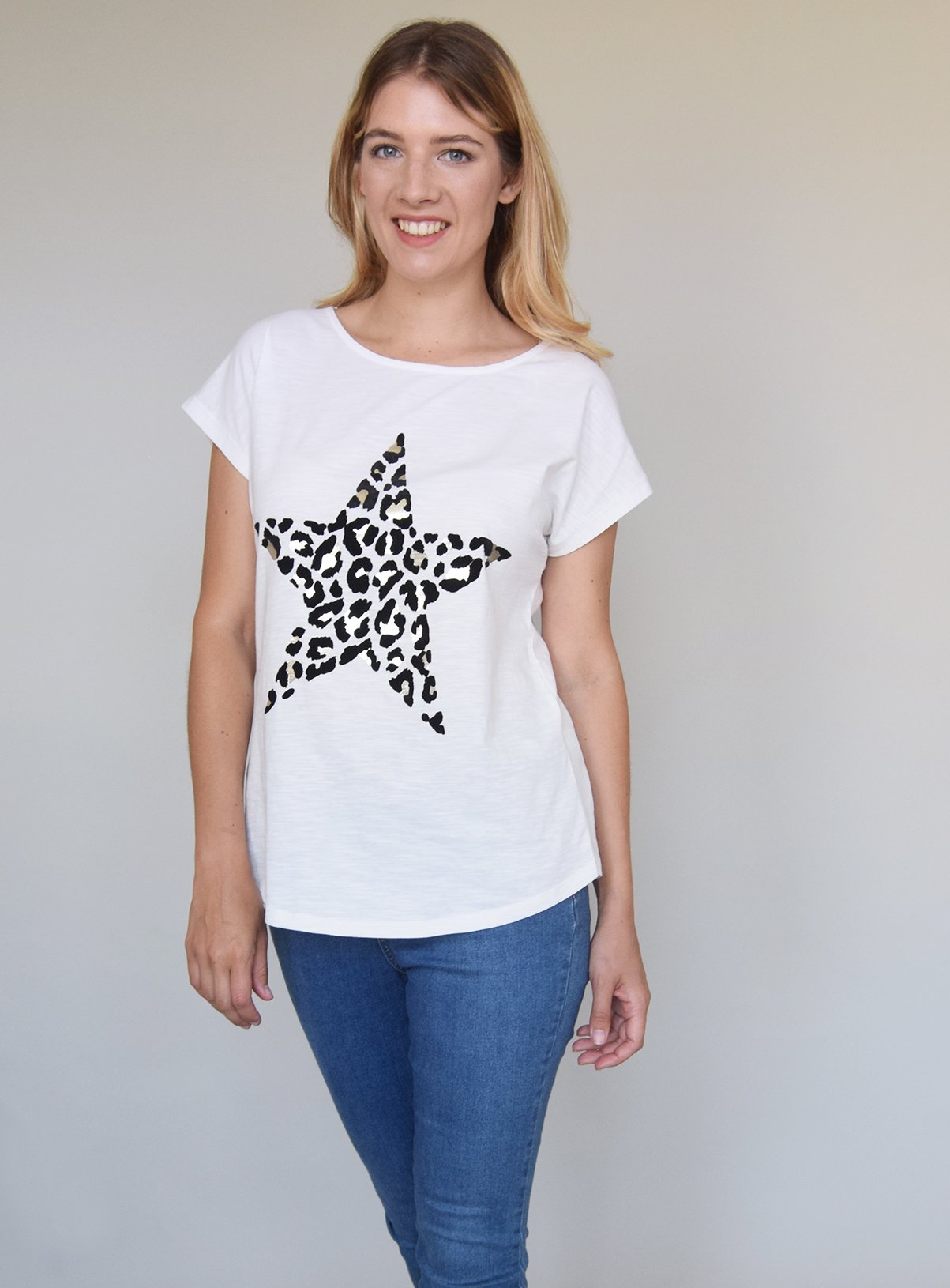 White Flock Leopard Star T-Shirt Review