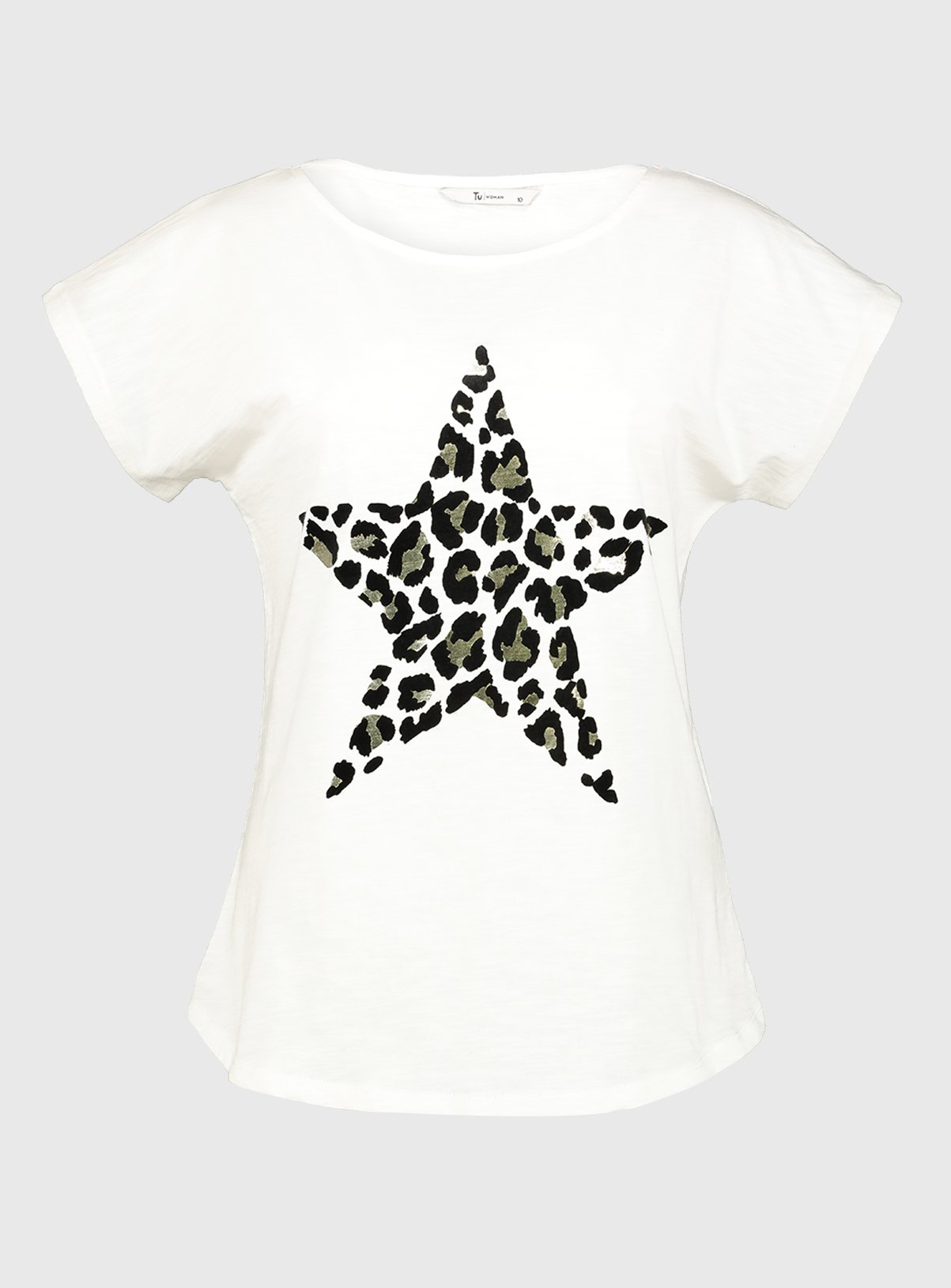 White Flock Leopard Star T-Shirt Review