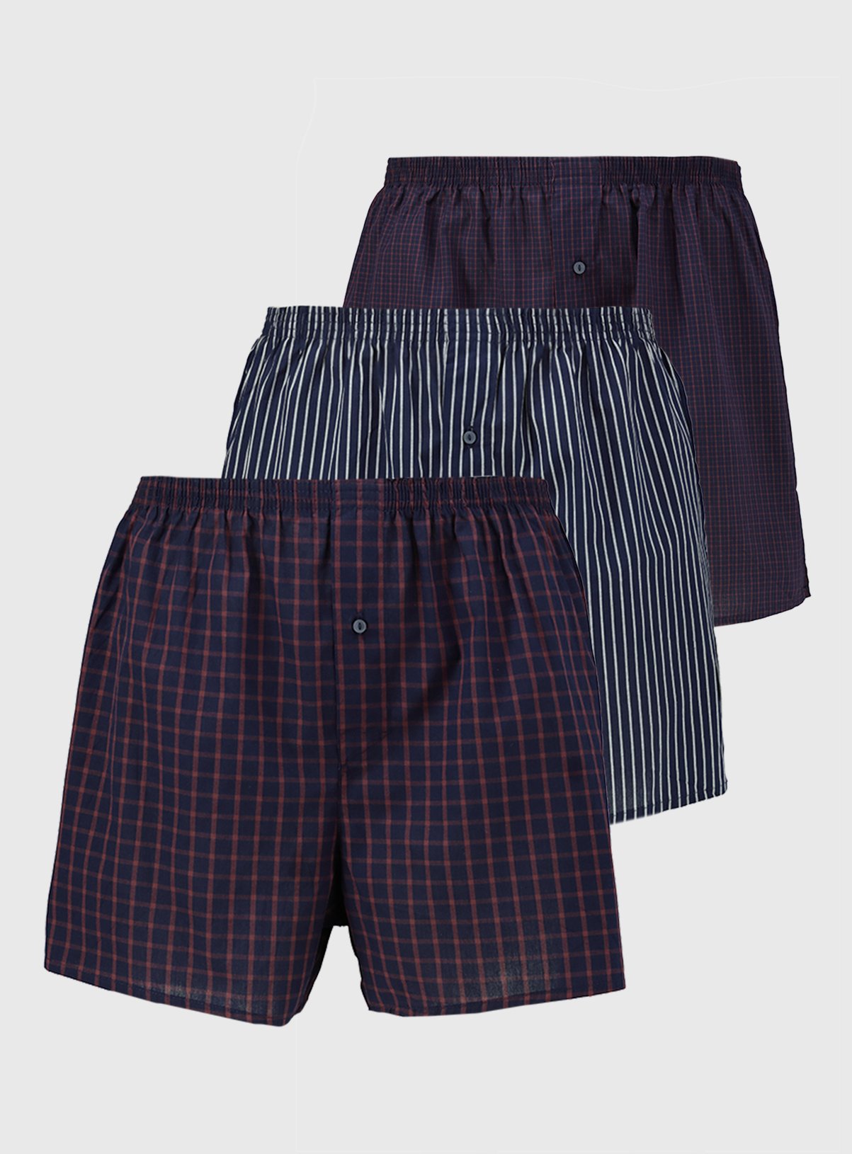 hanes men's 5pk boxer shorts tartan