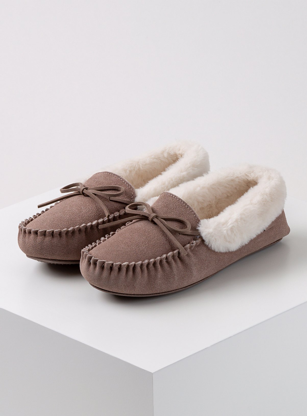 suede moccasin slippers