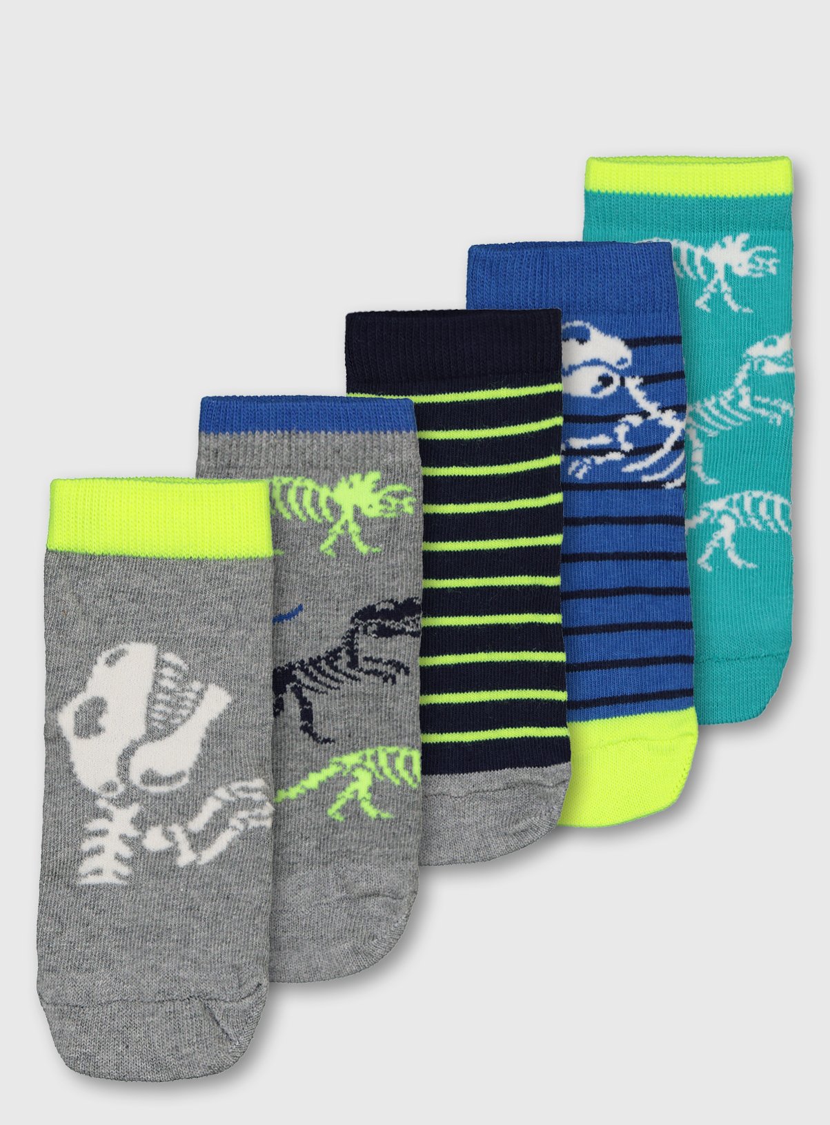 Dinosaur Skeleton Ankle Socks 5 Pack Review