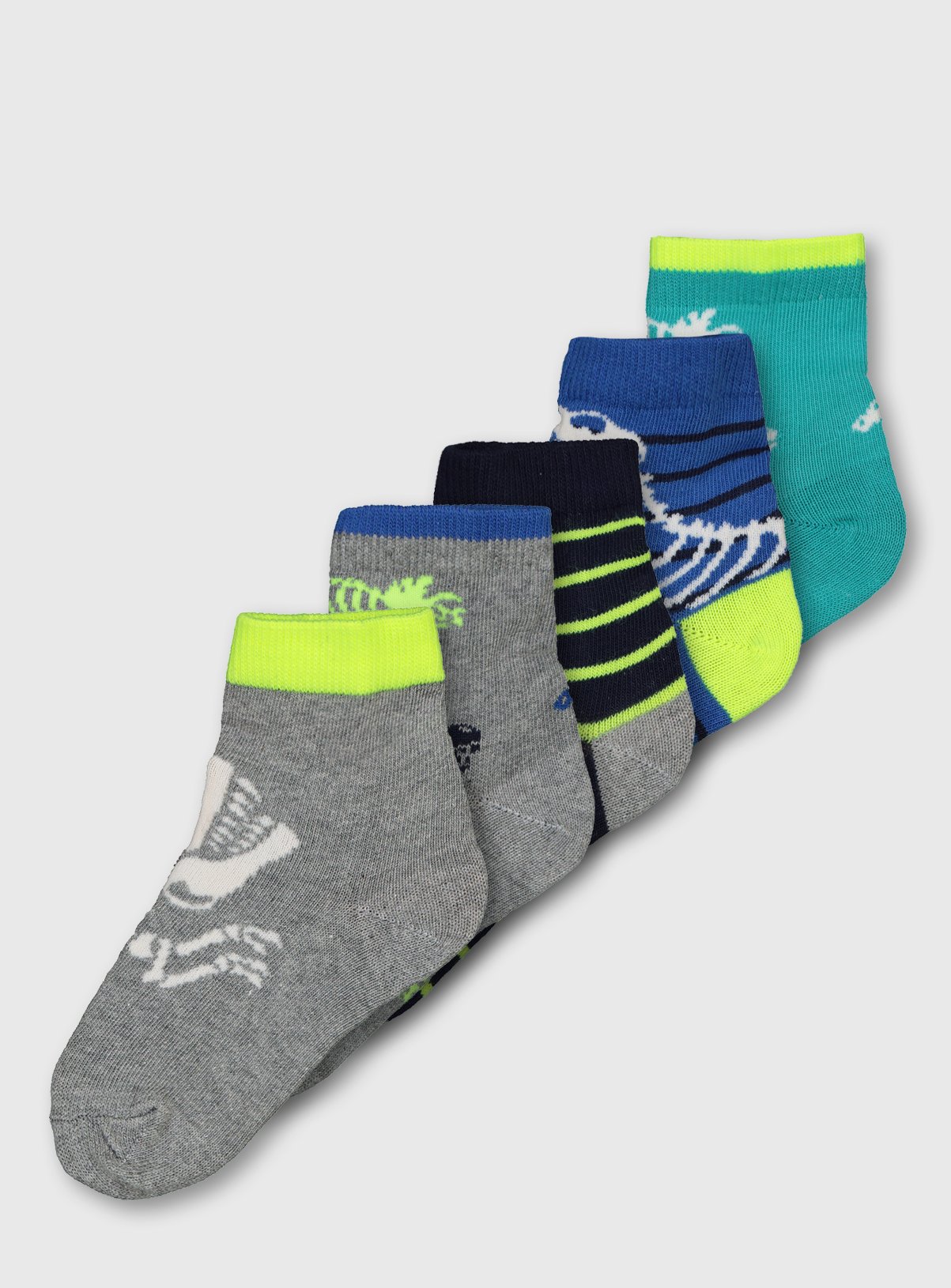 Dinosaur Skeleton Ankle Socks 5 Pack Review