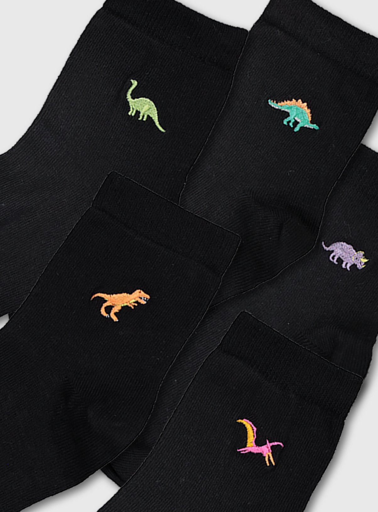 Black Dinosaur Ankle Socks 5 Pack Review