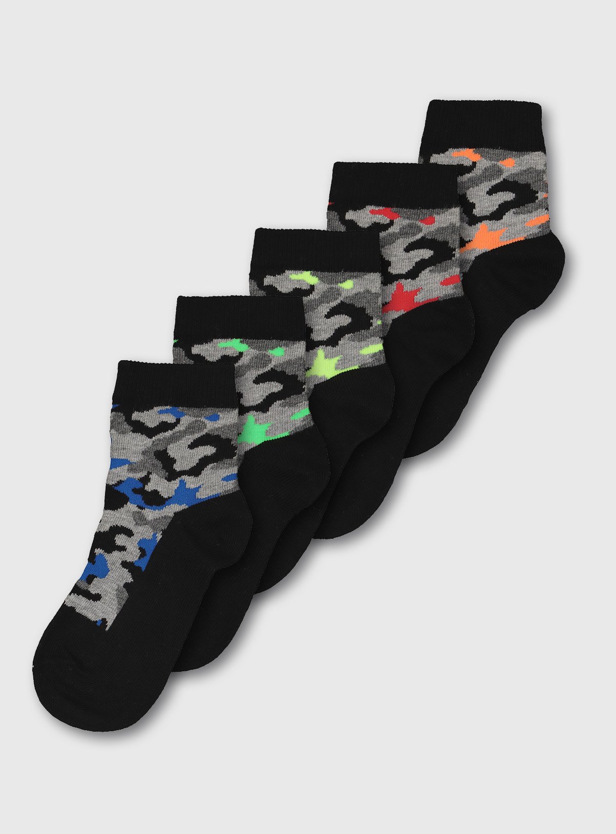 Camo Ankle Socks 5 Pack Review