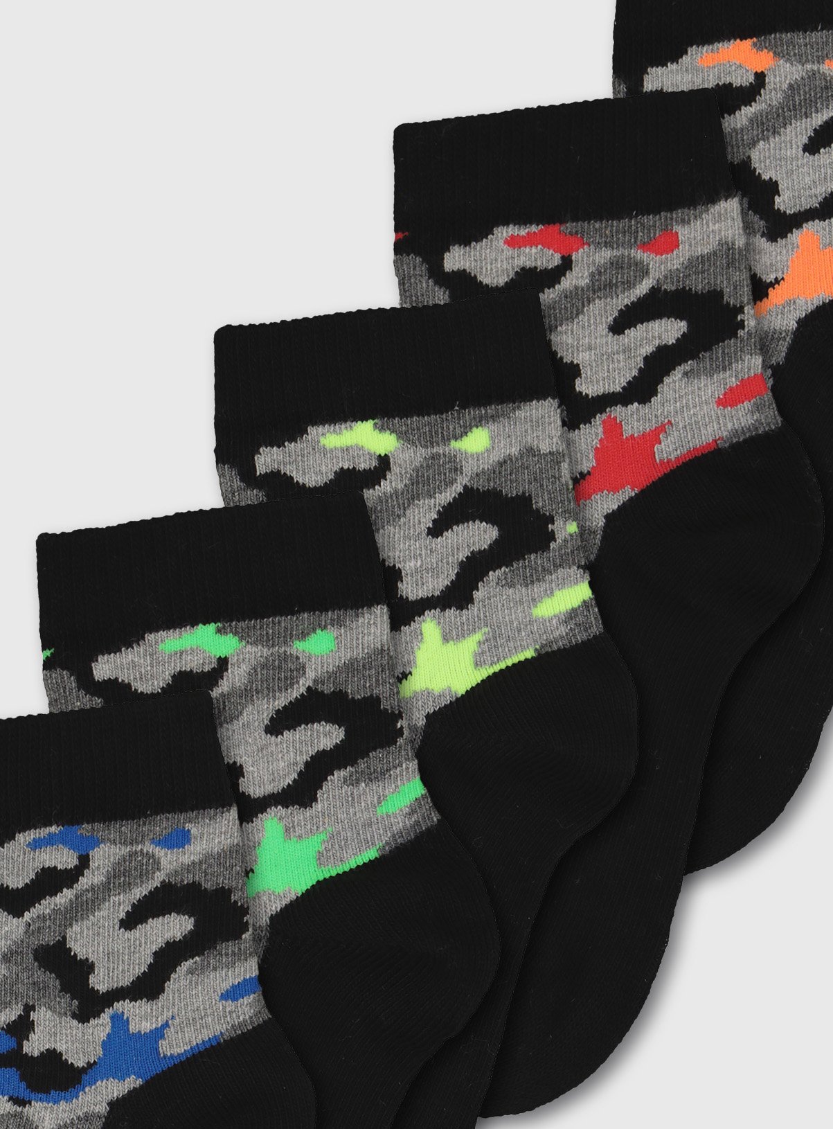 Camo Ankle Socks 5 Pack Review