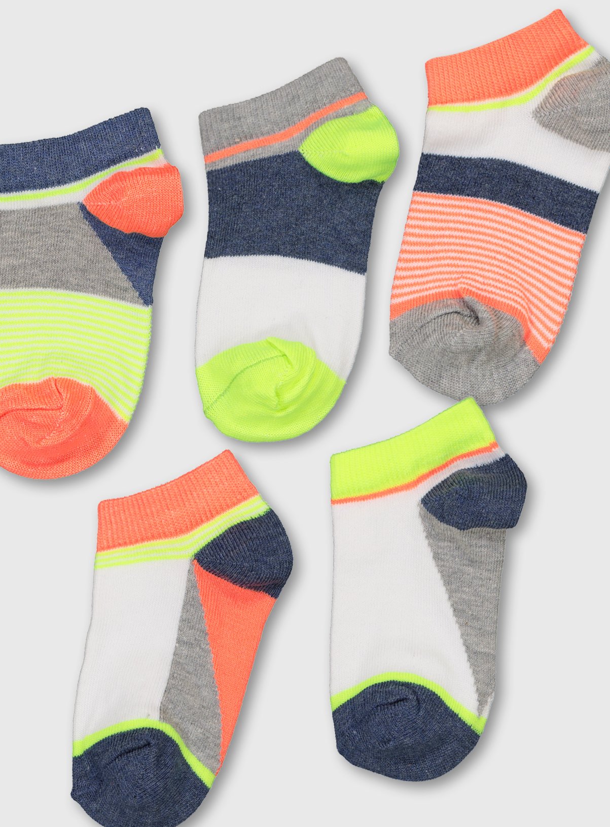 Neon Trainer Socks 5 Pack Review