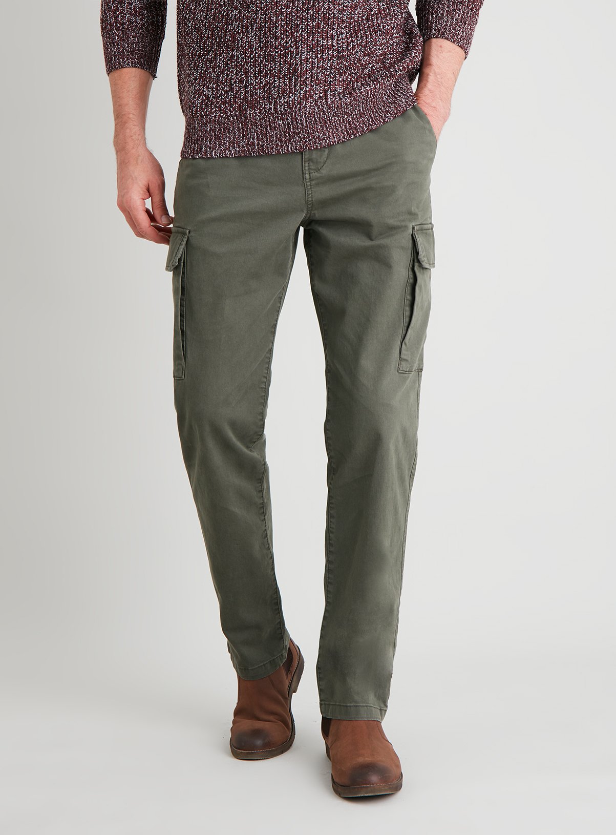 twill cargo trousers
