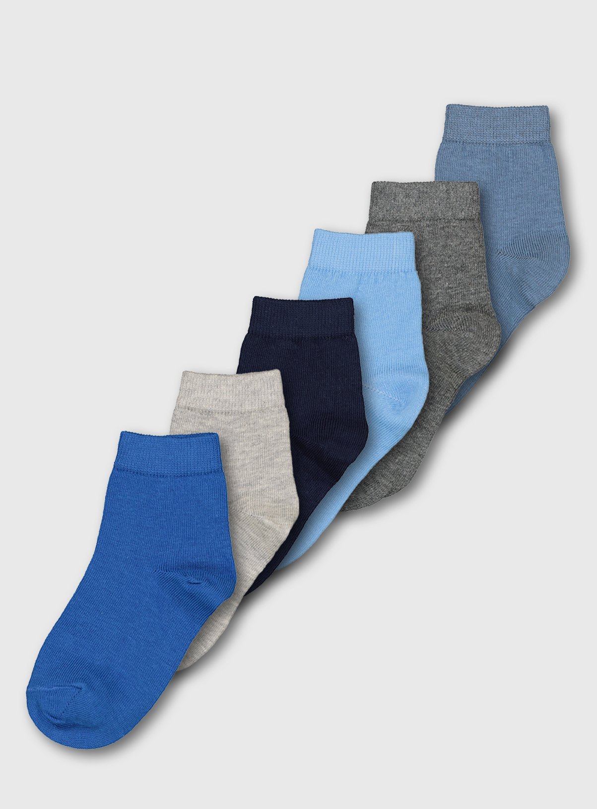 Assorted Blue Socks 7 Pack Review