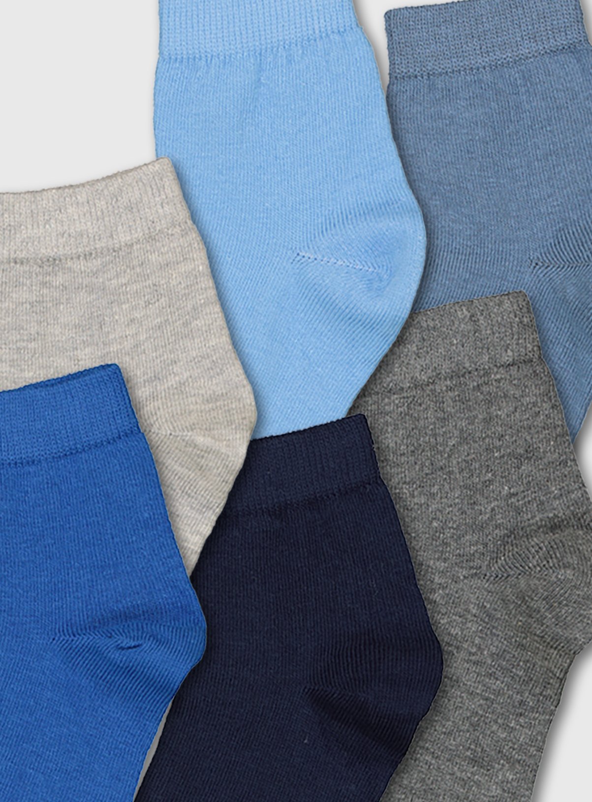 Assorted Blue Socks 7 Pack Review