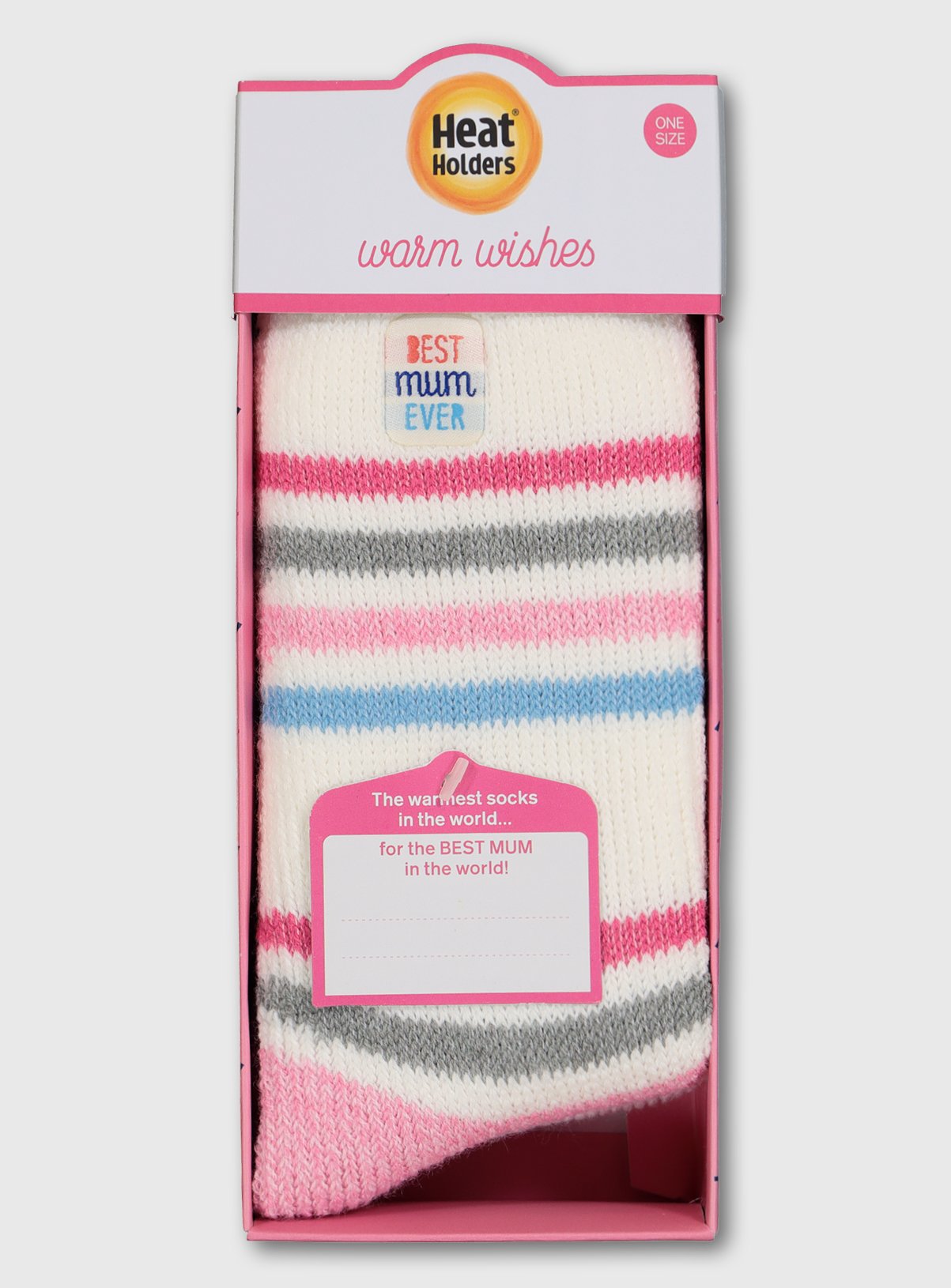 HEAT HOLDERS Ivory 'Mum' Striped Socks Review