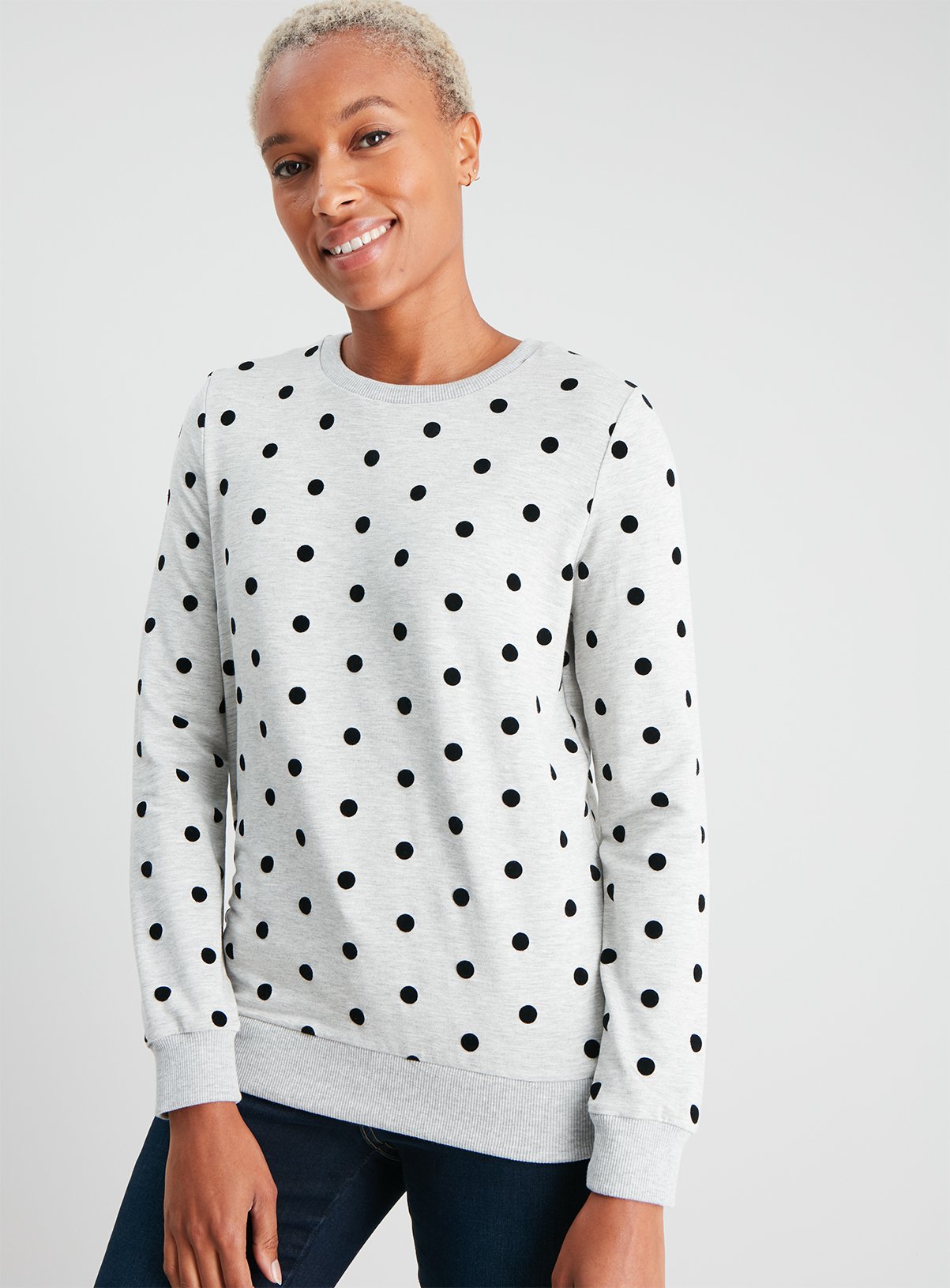 polka dot sweatshirts