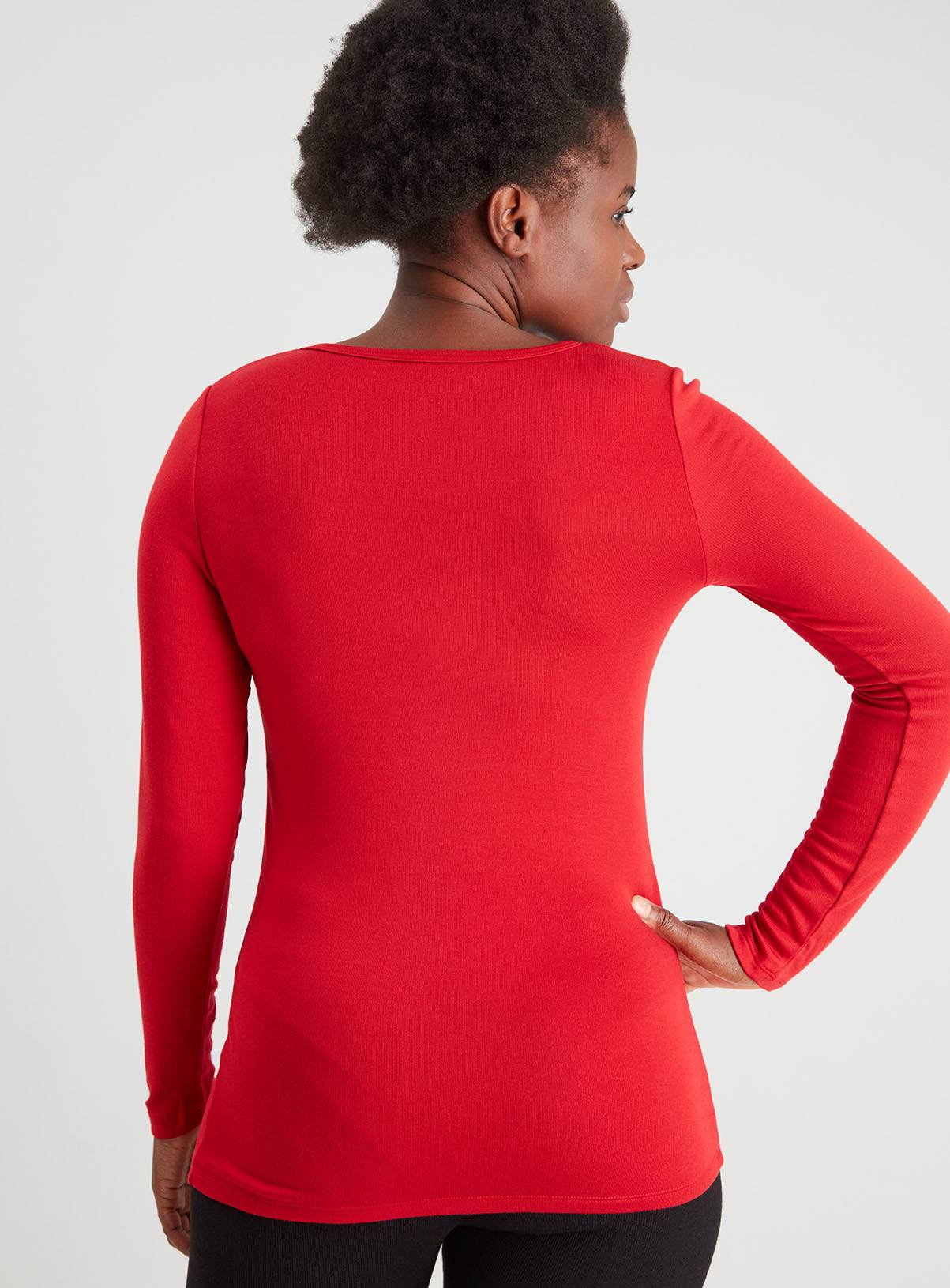 SKU HEAT ACTIVE X WARM LS TOP HAUTE RED:Red:10 - Image 4
