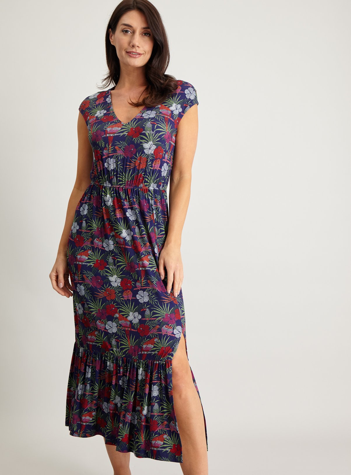 Parrot Print Maxi Dress Review