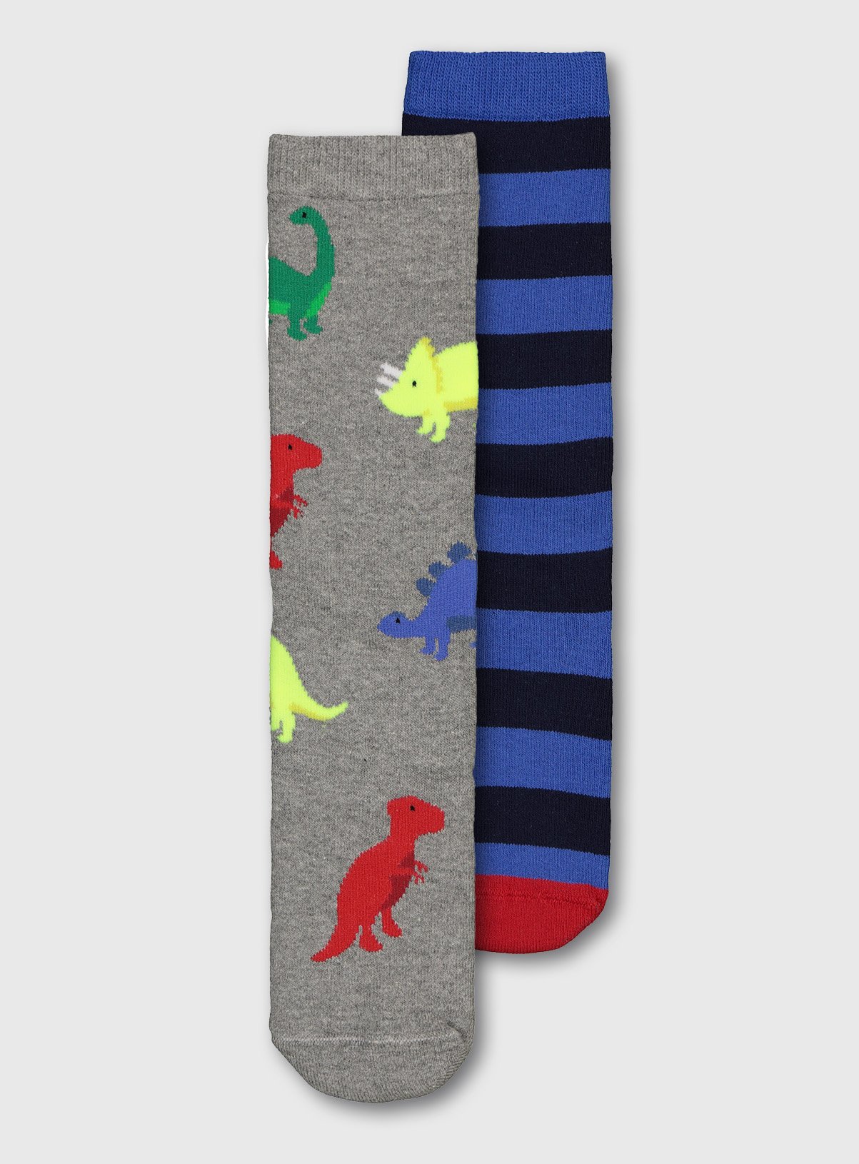 Dinosaur & Stripe Welly Socks 2 Pack Review