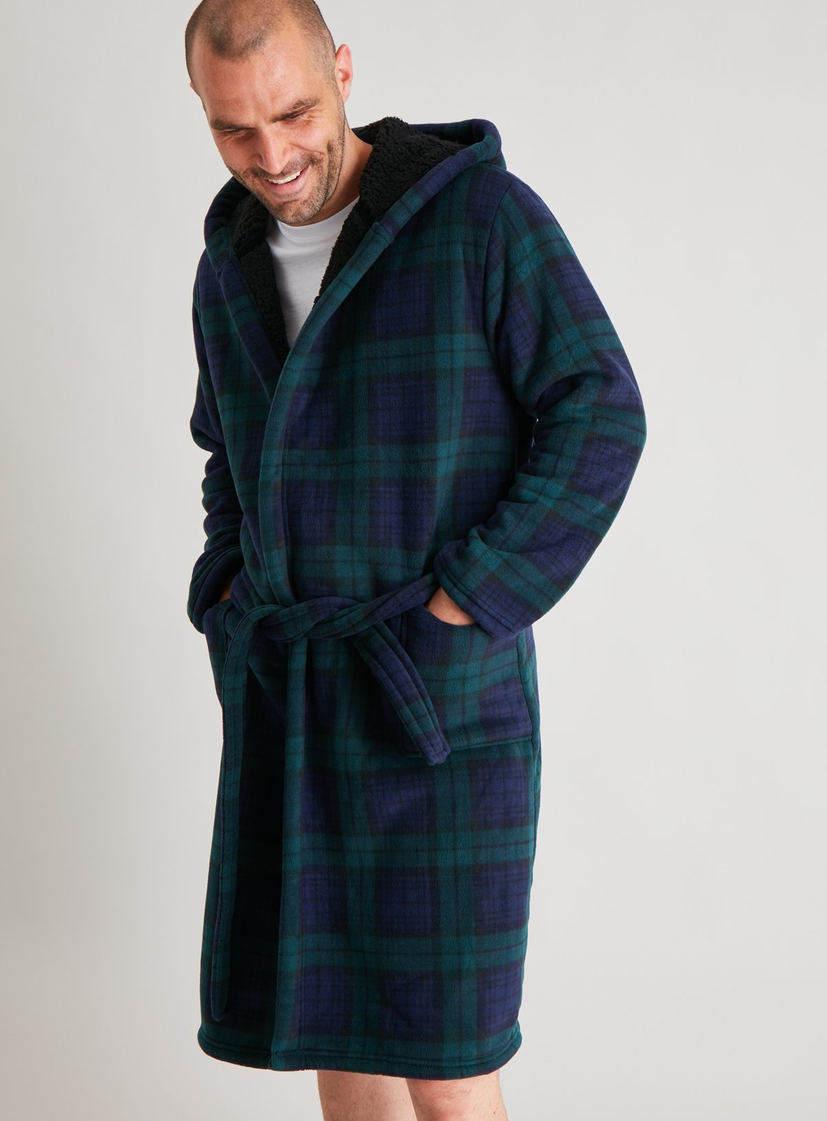 tartan dressing gown