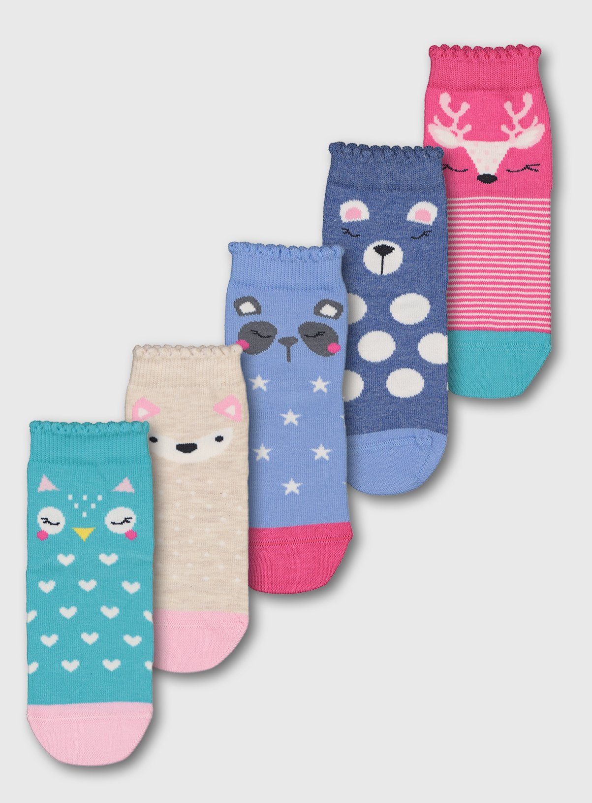 Pastel Animal Socks 5 Pack Review