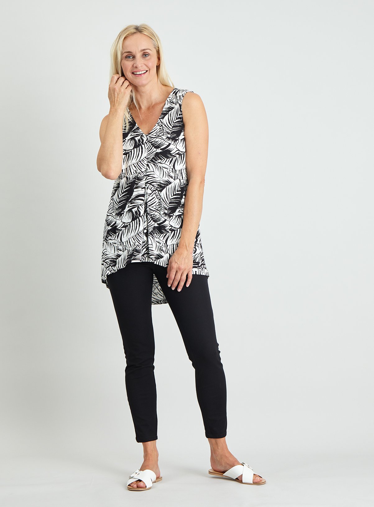 Leaf Print Jersey Vest Top Review