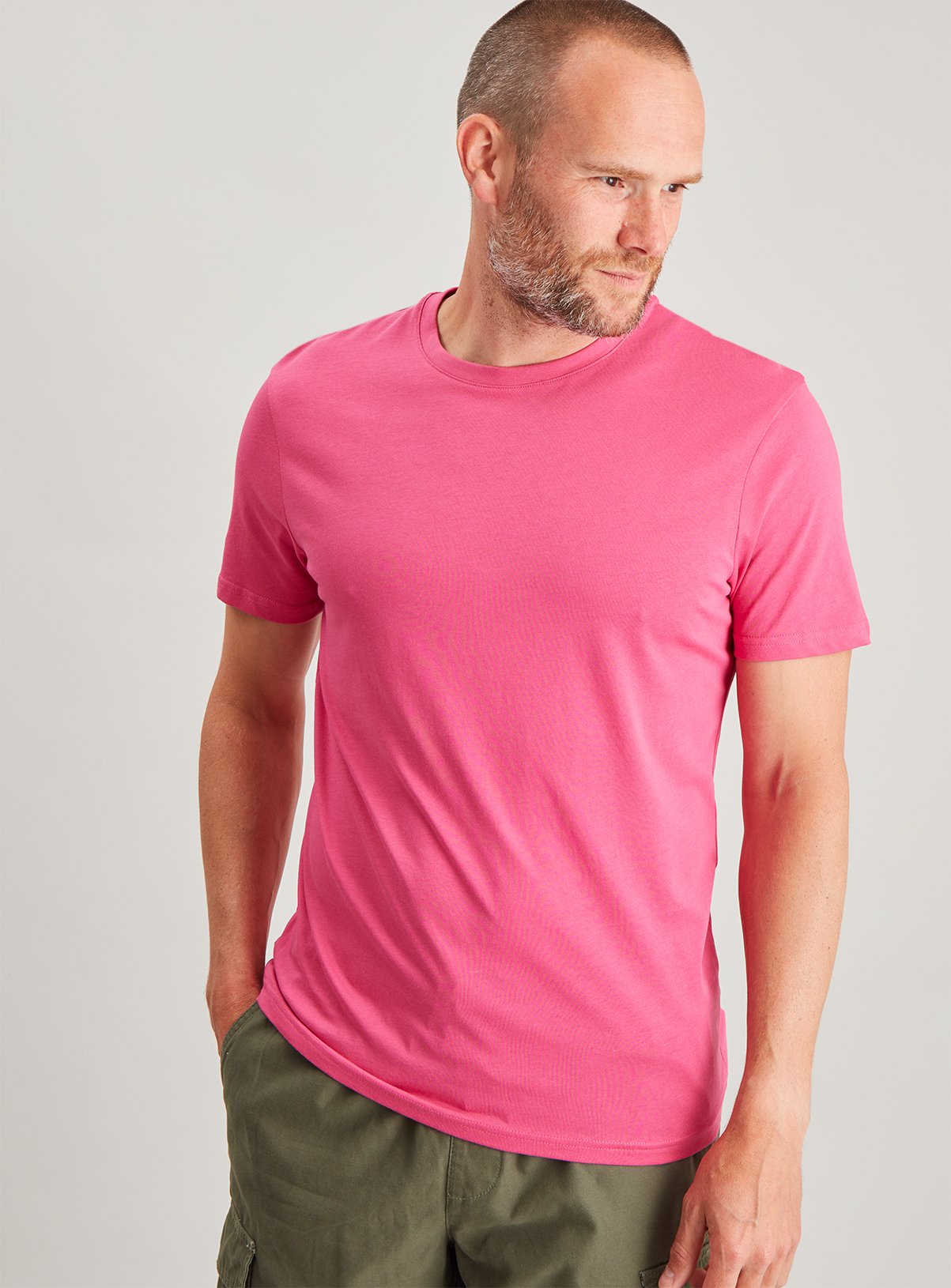 Neon Pink Crew Neck Regular Fit T-Shirt Review