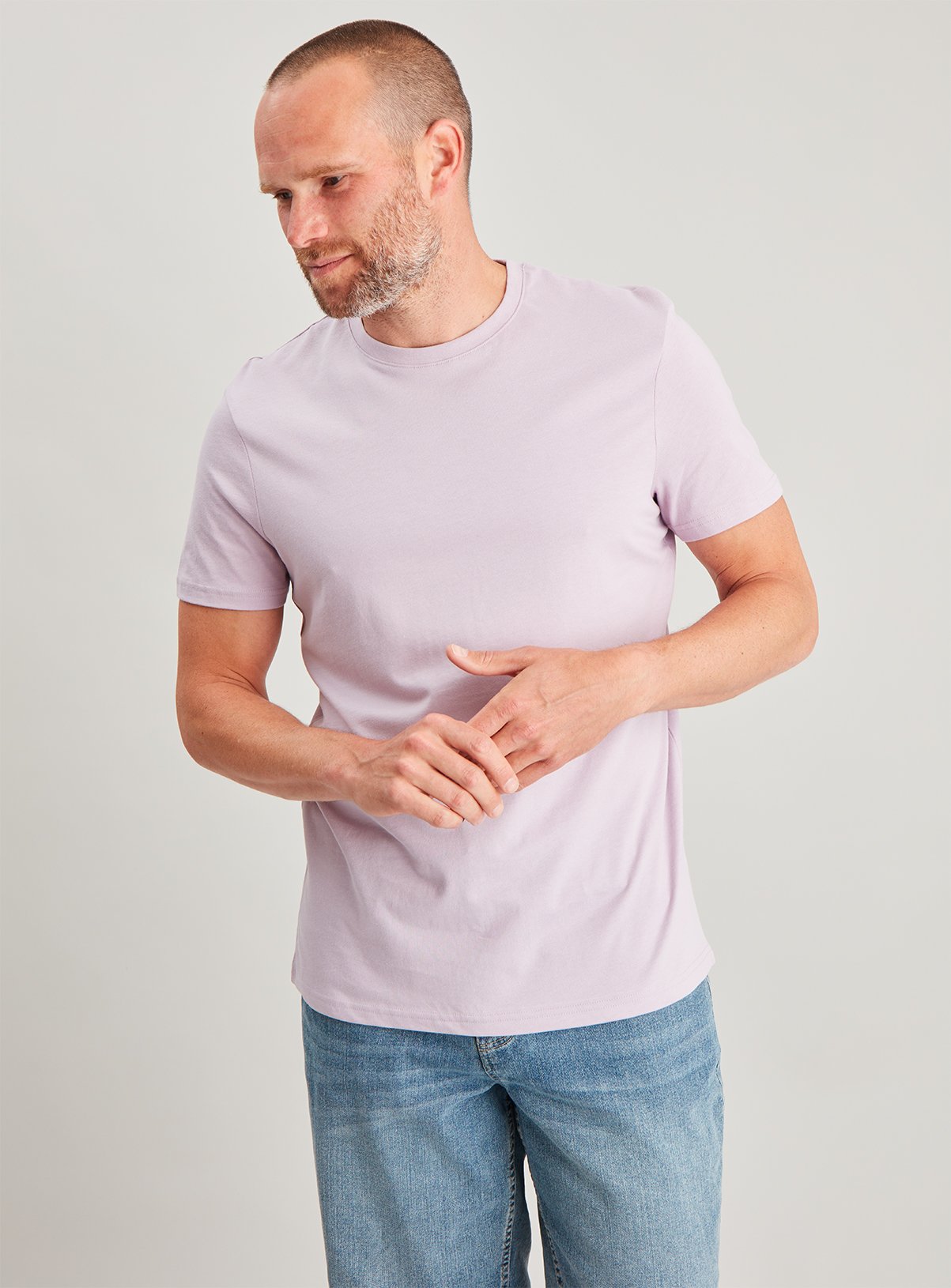 Lilac Crew Neck Regular Fit T-Shirt Review