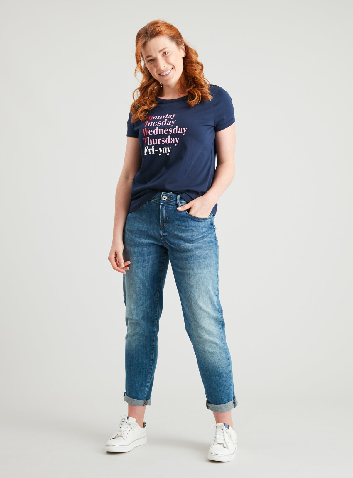 PETITE Navy 'Fri-yay' T-Shirt Review