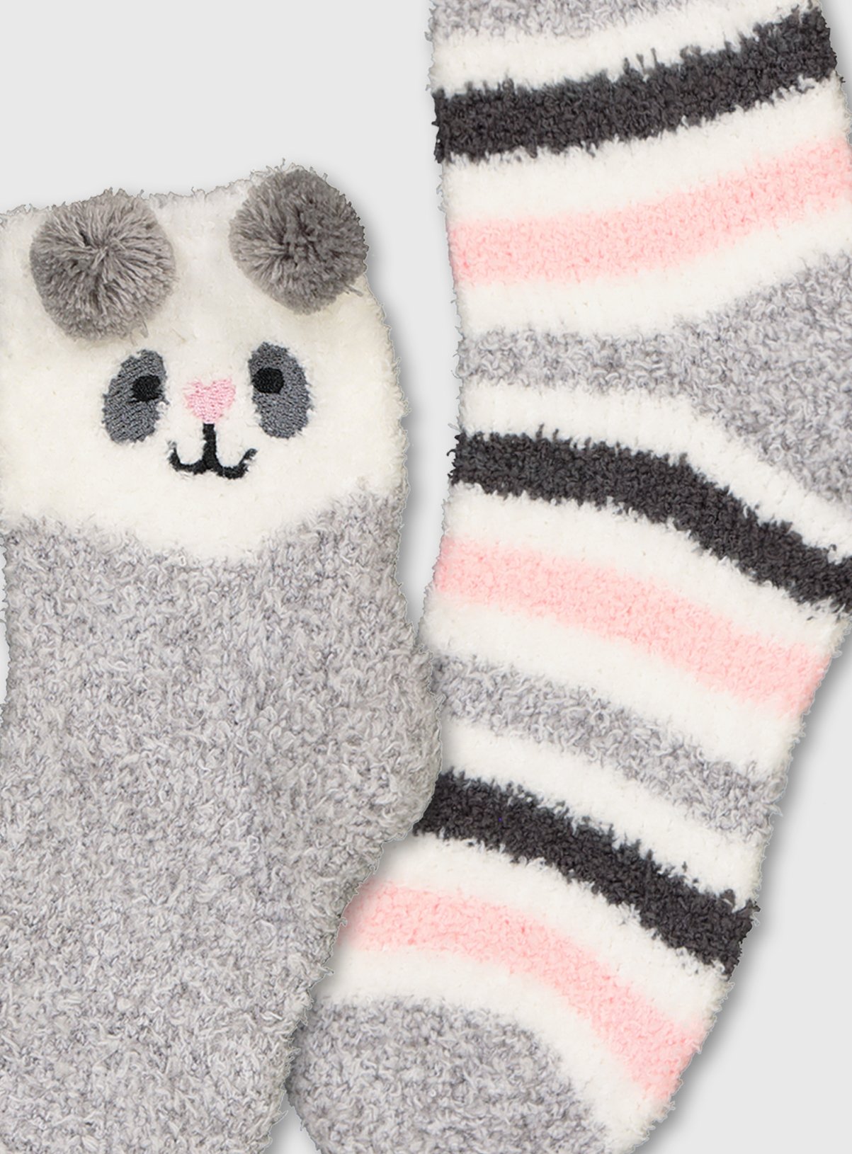 Panda & Stripe Popcorn Cosy Socks 2 Pack Review