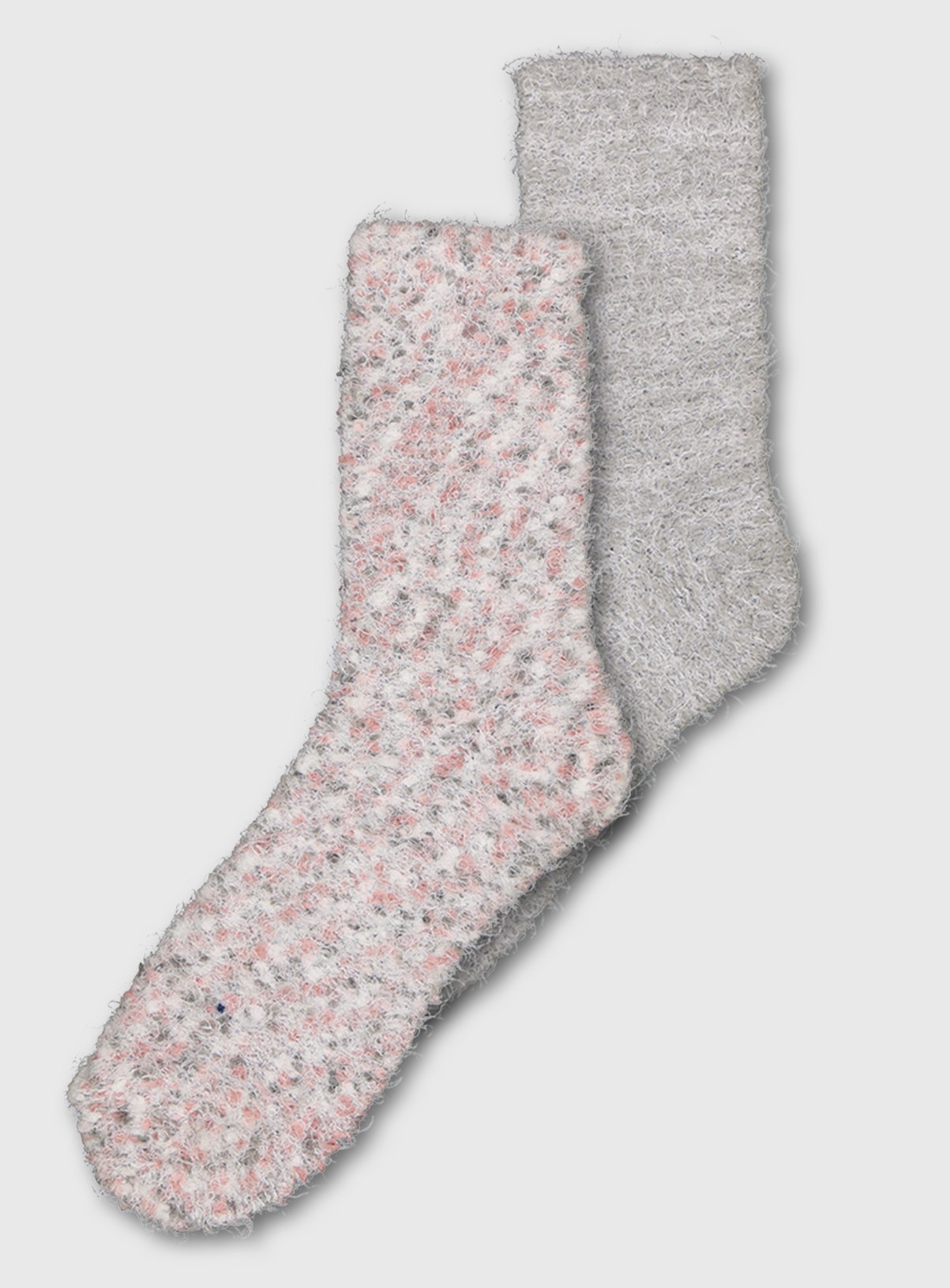 Pink & Grey Cosy Socks 2 Pack Review