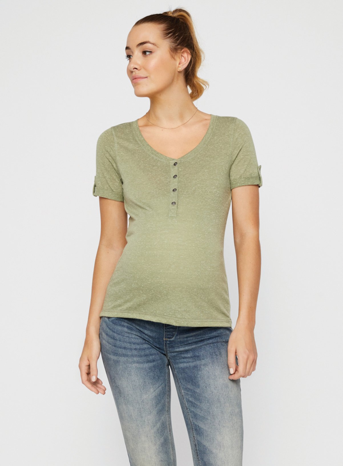 Green Jersey Maternity Top Review