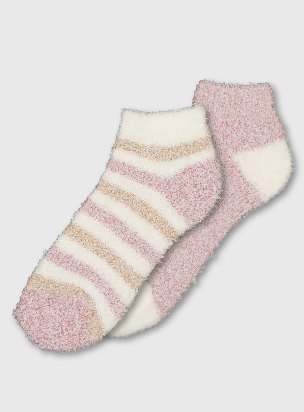 Pink & Stripe Cosy Socks 2 Pack Review