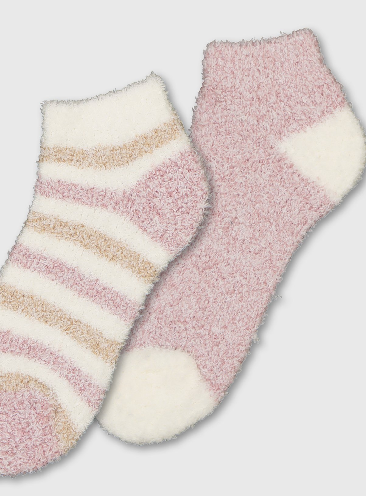 Pink & Stripe Cosy Socks 2 Pack Review