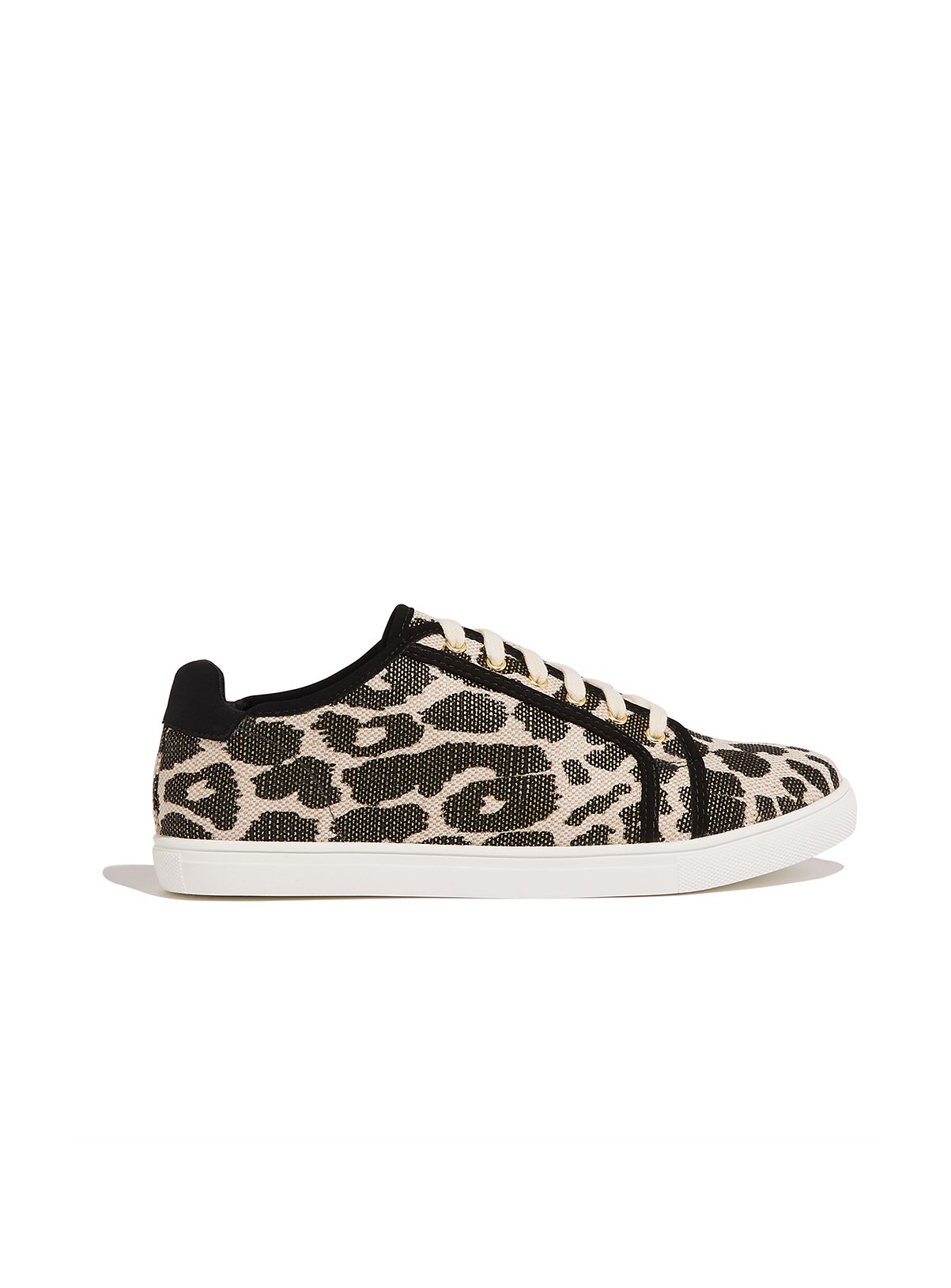 Womens OASIS Leopard Print Canvas 