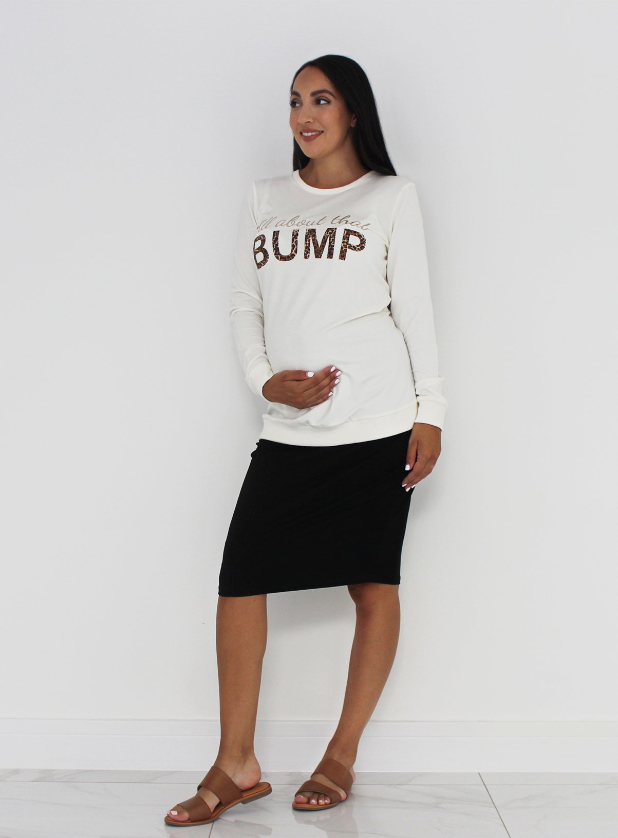 Maternity Animal Print Slogan Sweatshirt Review