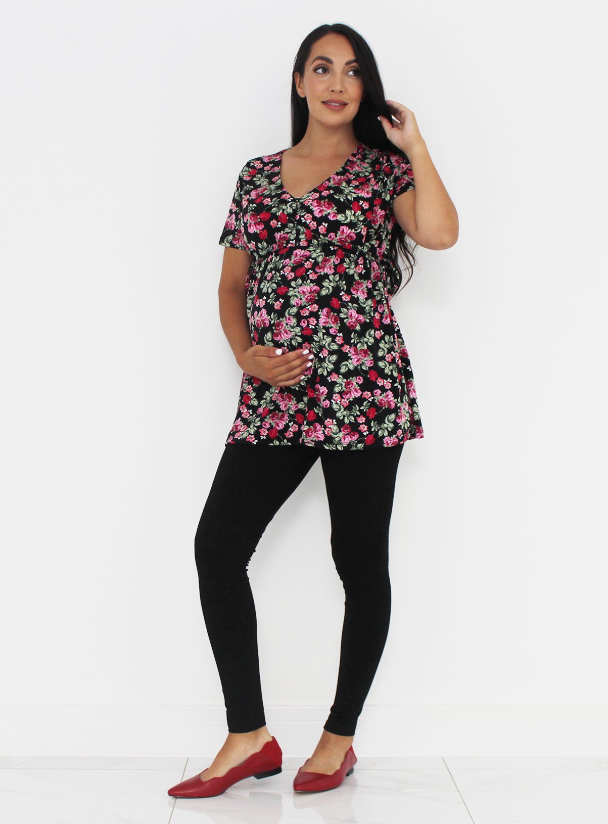 Maternity Floral Print Tie Side Tunic Review