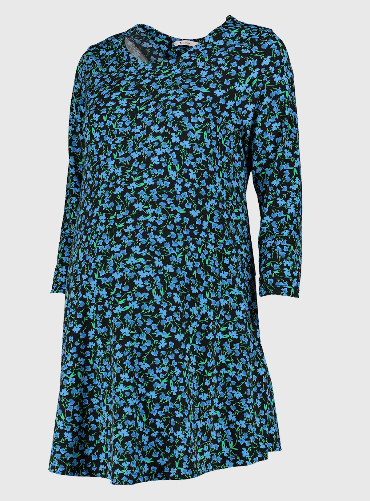 Maternity Blue Floral Print Tunic Review