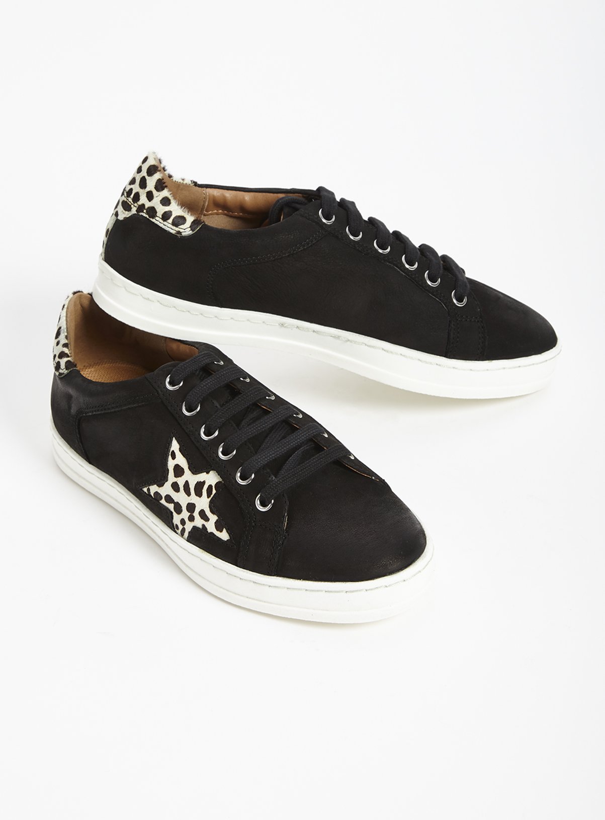 black leopard shoes