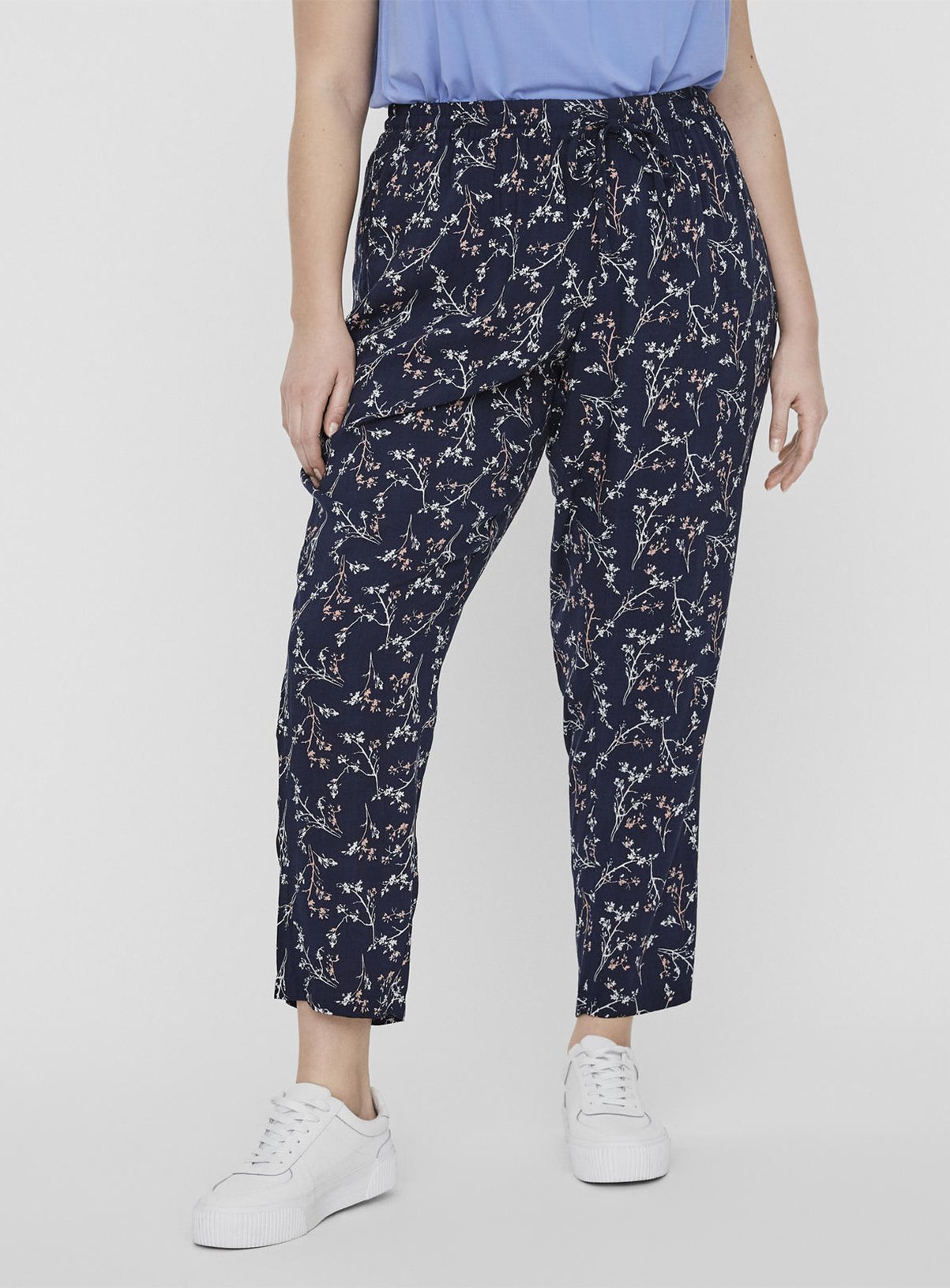 Navy Floral Print Trousers Review