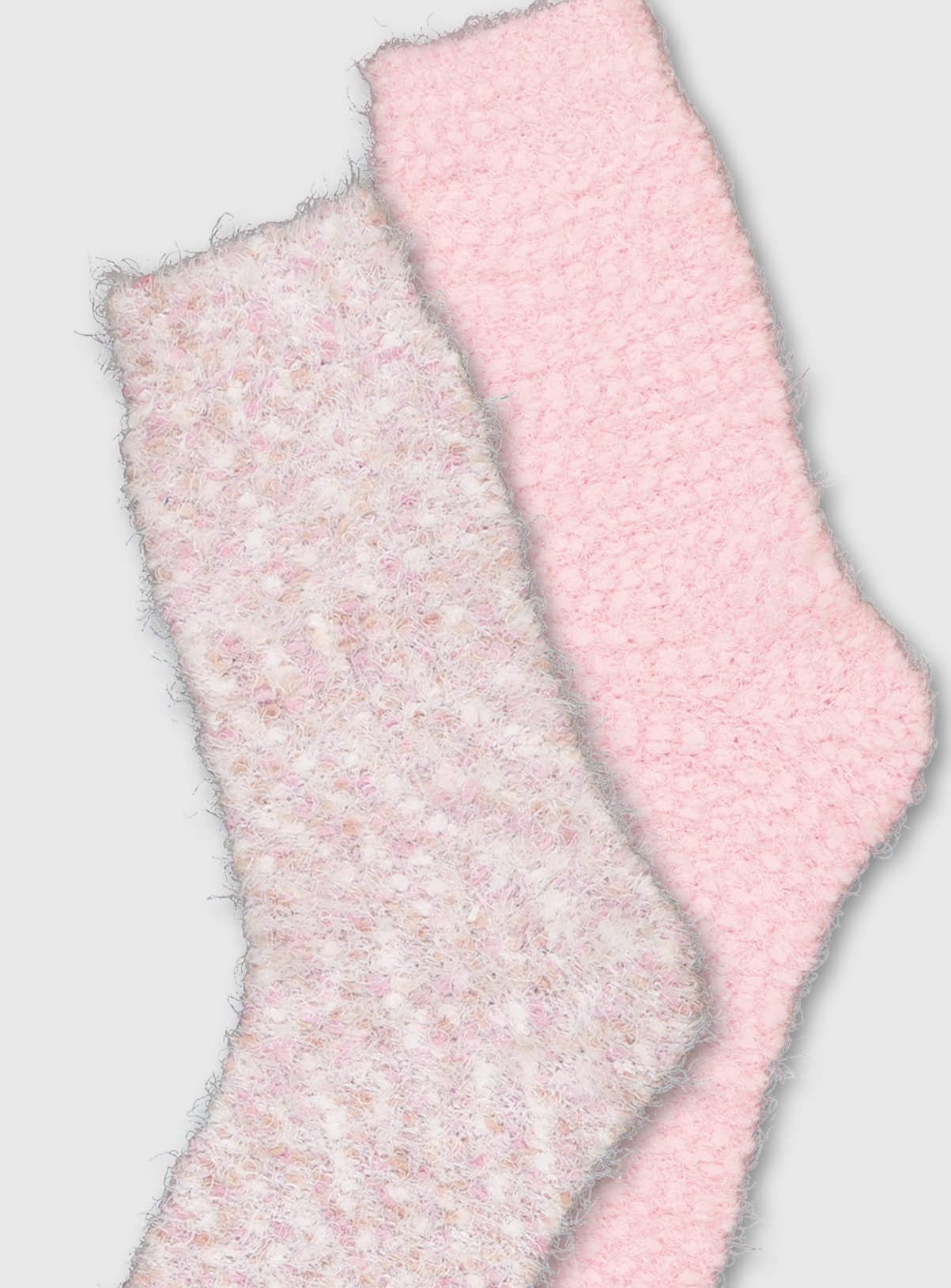 Pink Bobble Fluff Cosy Socks 2 Pack Review