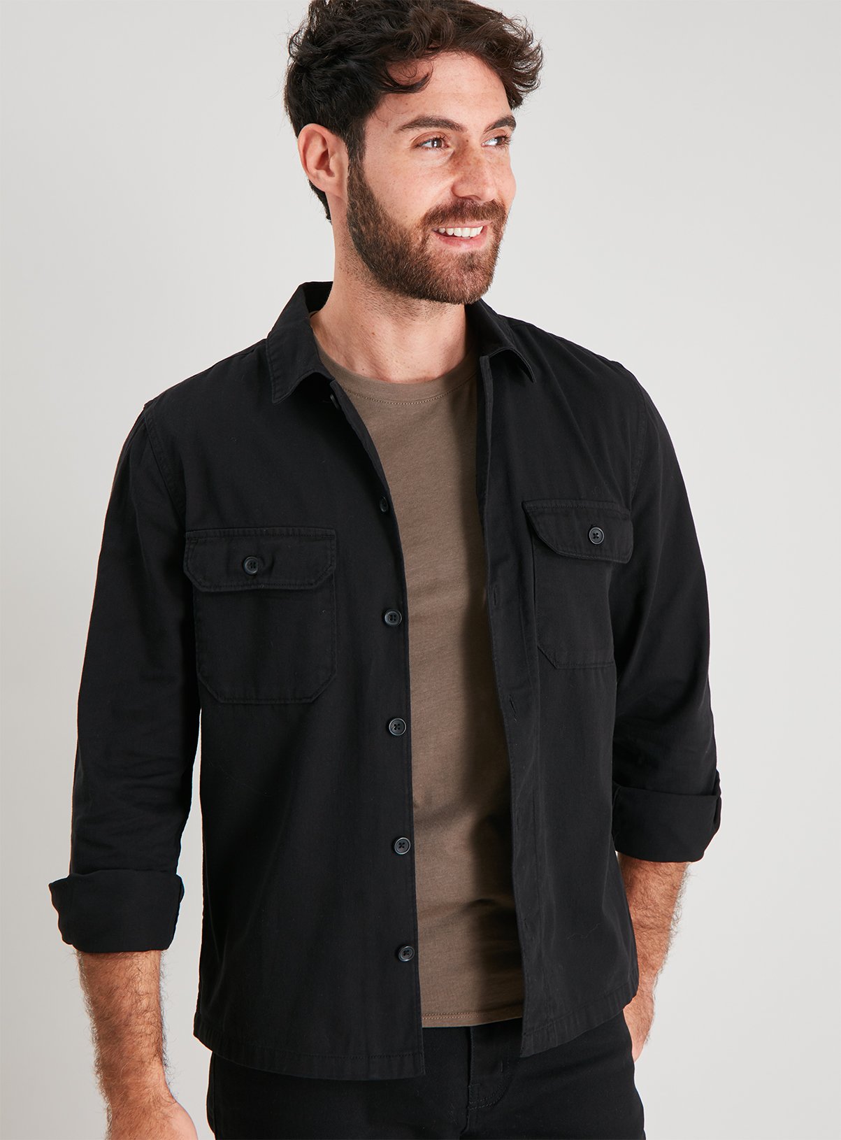 Black Long Sleeve Overshirt review