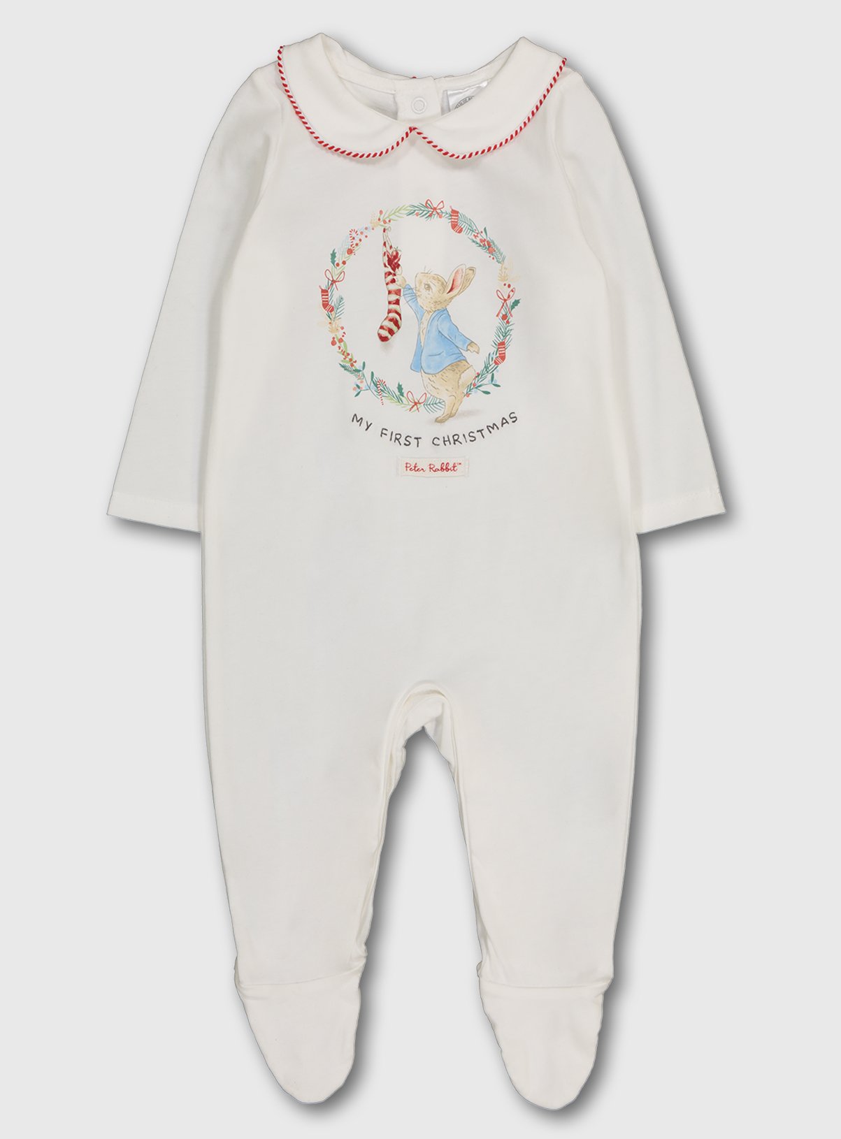baby first christmas sleepsuit