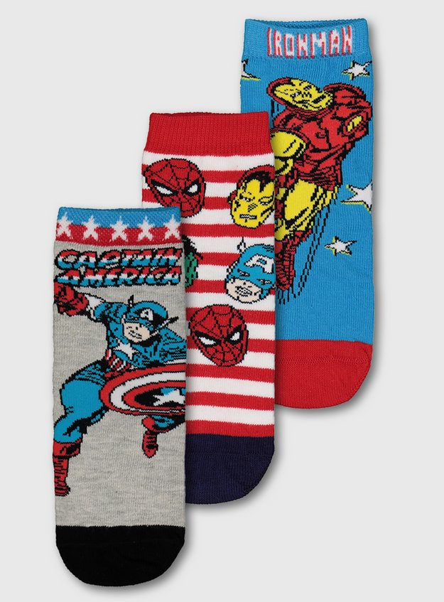 Avengers or Scooby Doo Toddler Boys 5pk Socks Size 6-8.5 NWT 