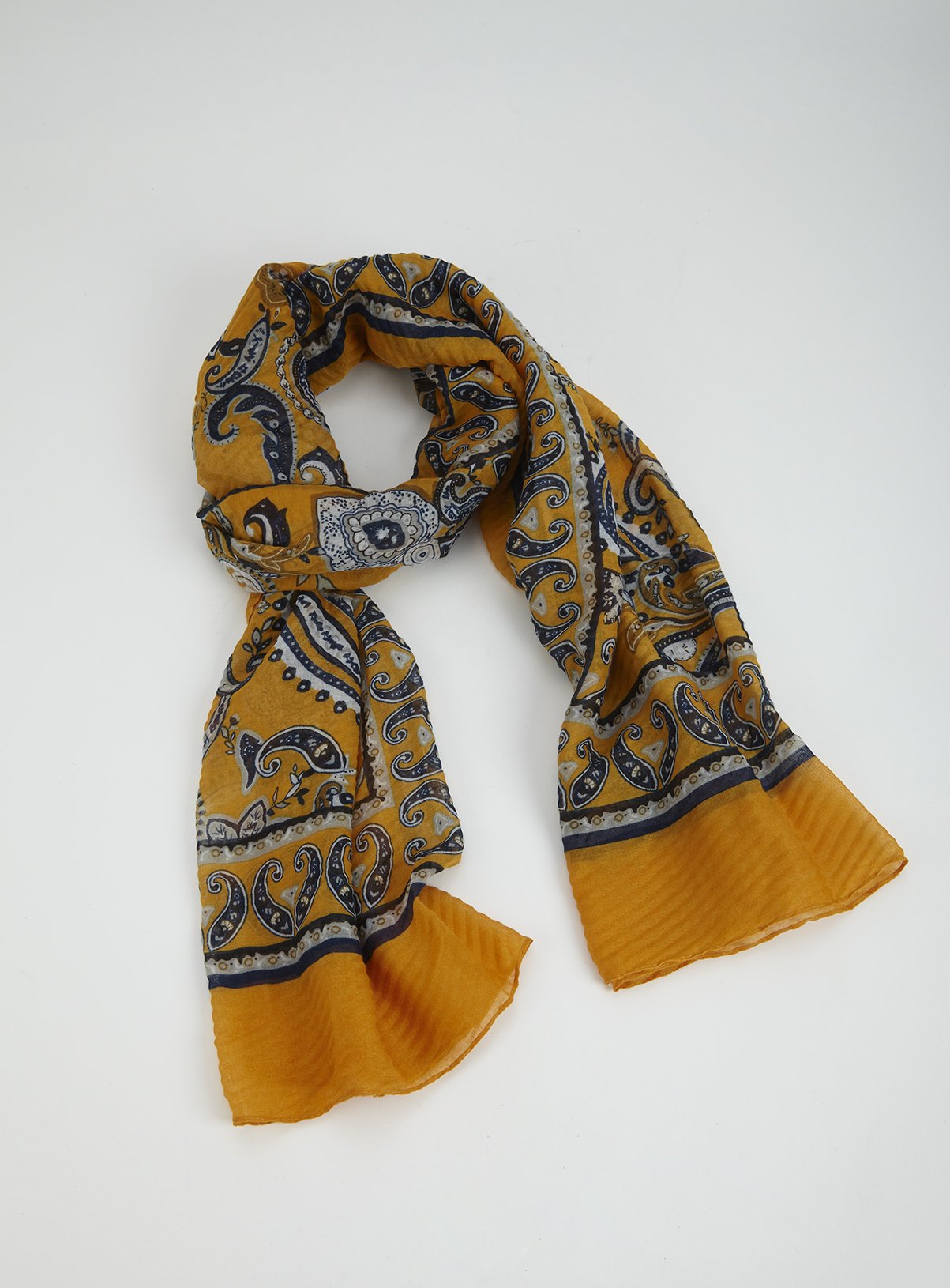 Paisley Print Pleated Scarf Review