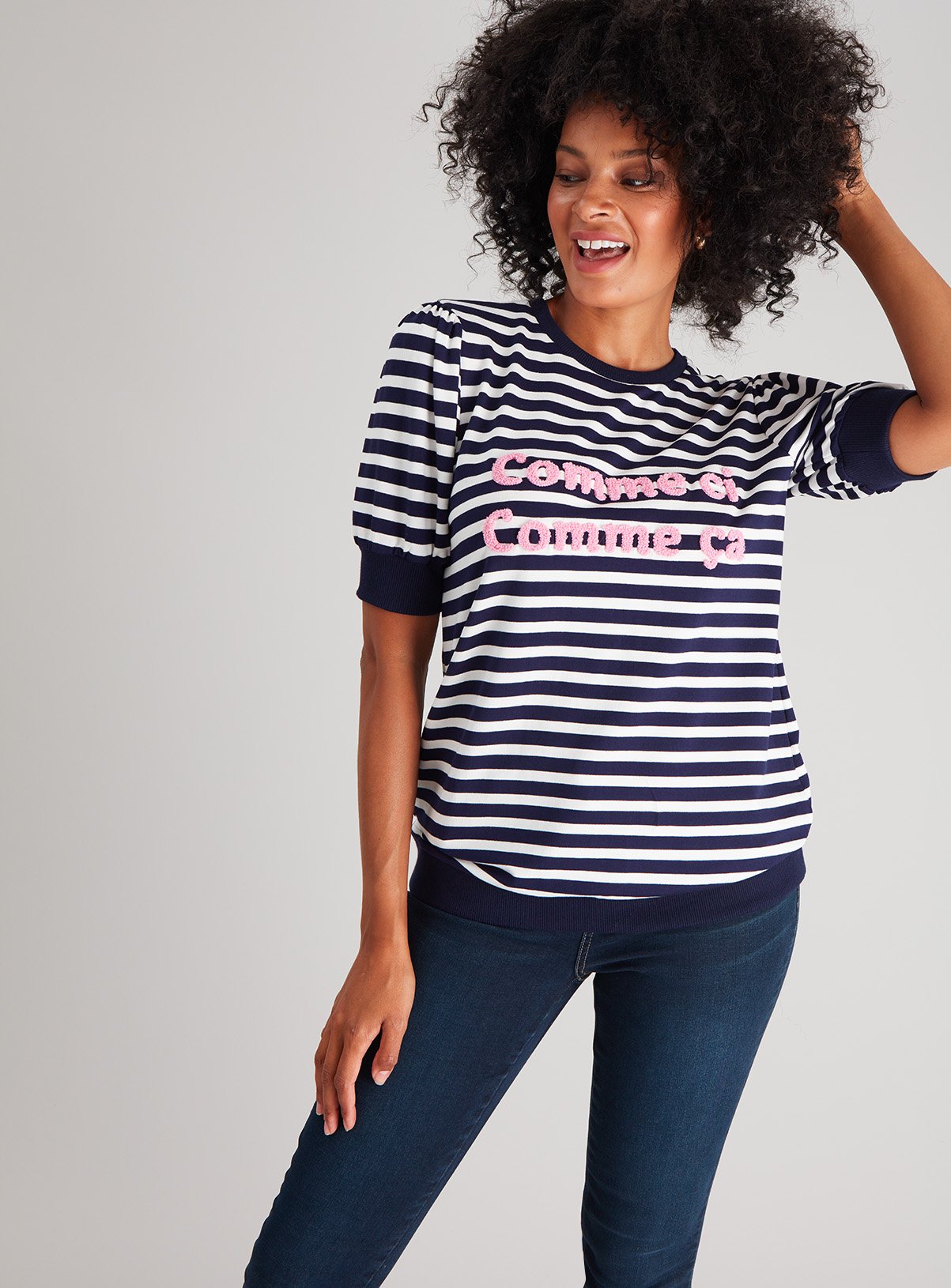 Stripe 'Comme Ci Comme √áa' Slogan Top Review