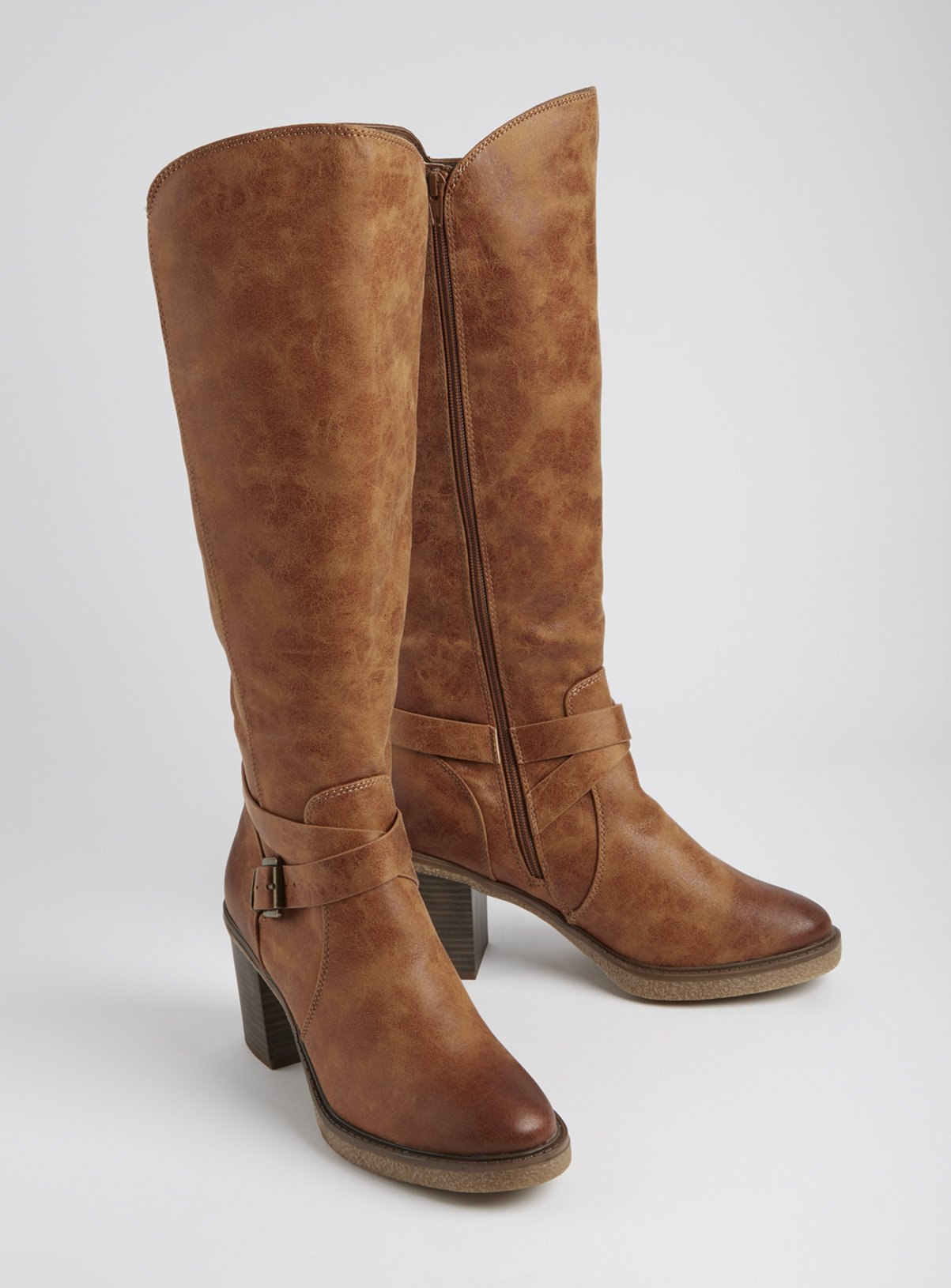tan knee high boots
